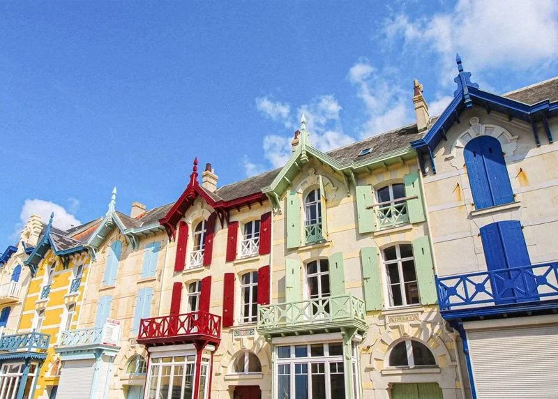 Kleurrijke gevels Wimereux