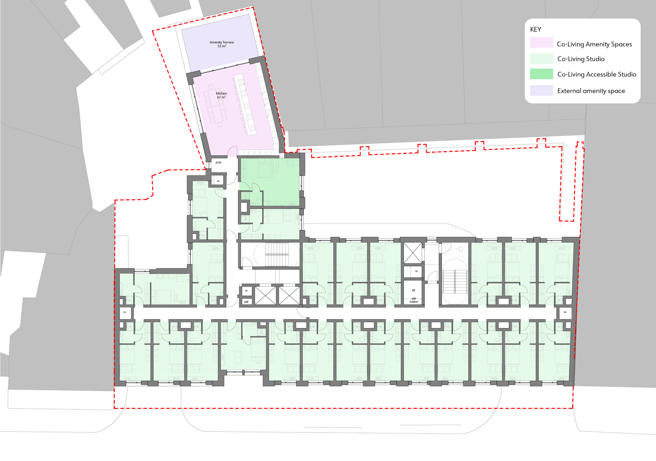 Typical upper floor