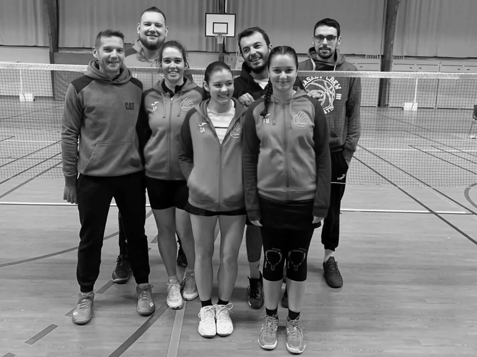 D1 (capitaine Audrey) : Manon, Aouregan, Audrey, Benoît, Jérôme S., Thomas G., Laurent V., Armand