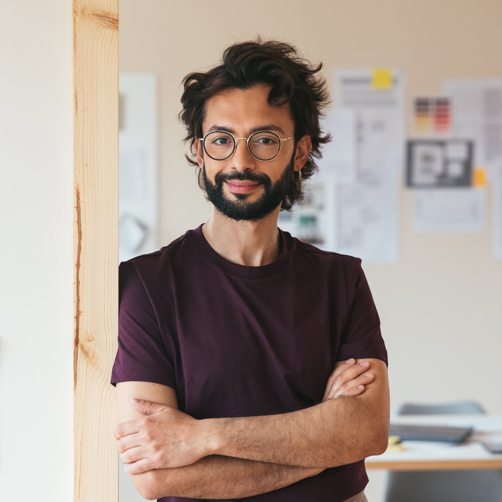 Lächelnder multiethnischer Mann