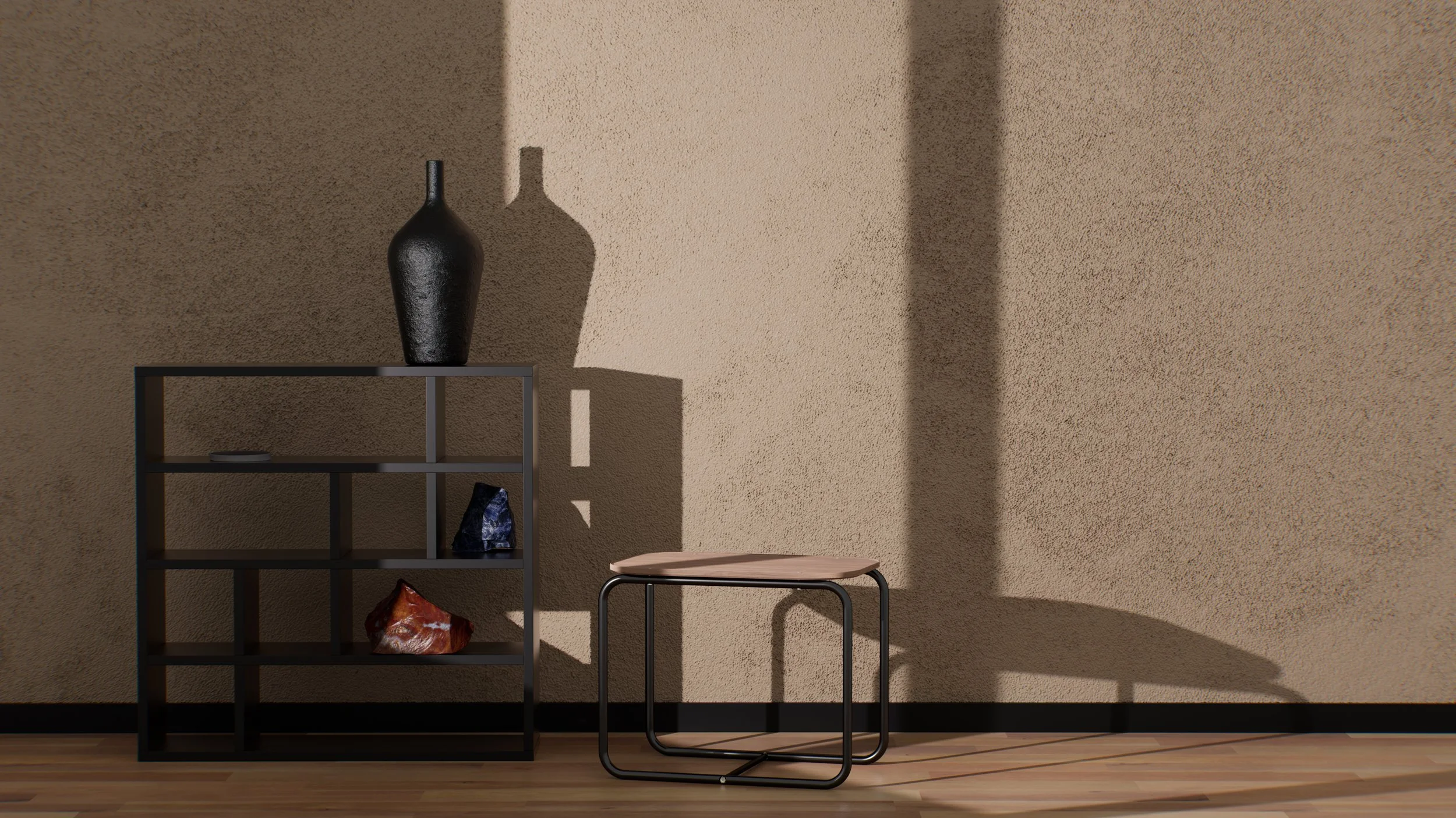 Parete con texture beige