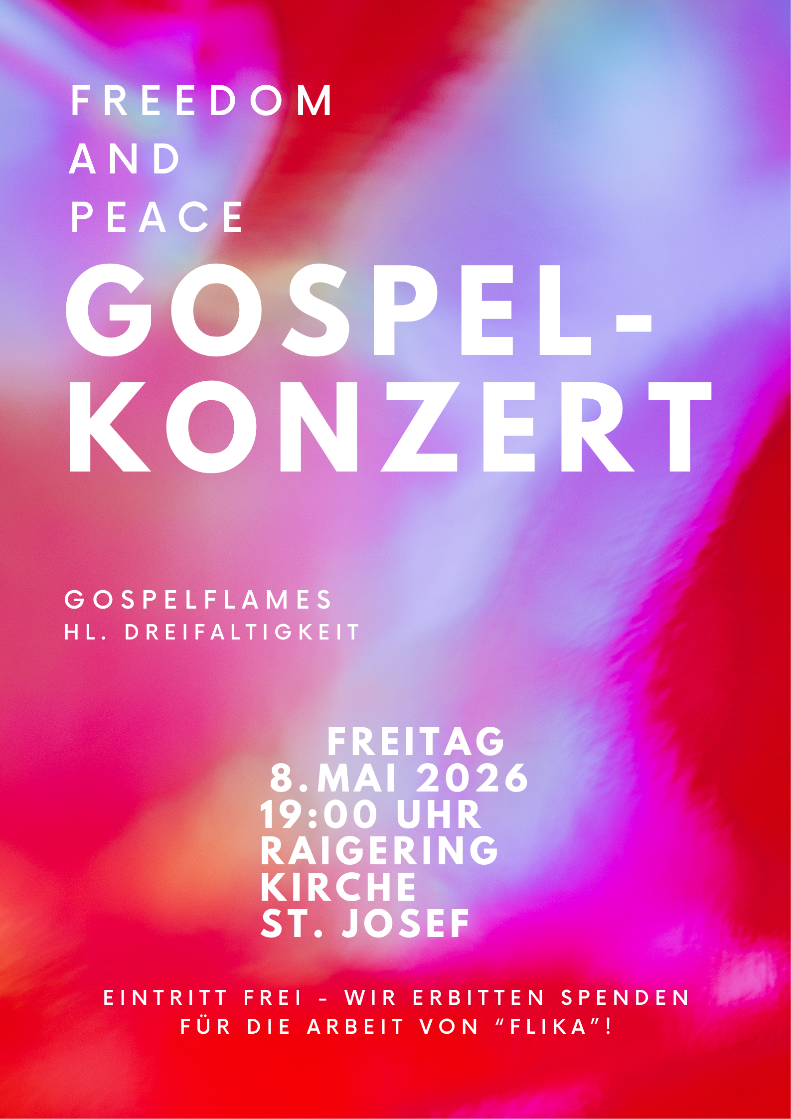 Konzert der Gospel Flames