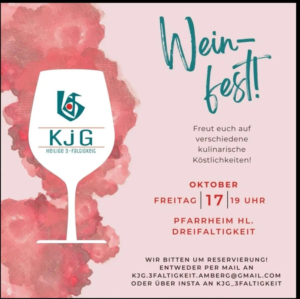 Weinfest der KJG im Pfarrheim Dreifaltigkeit