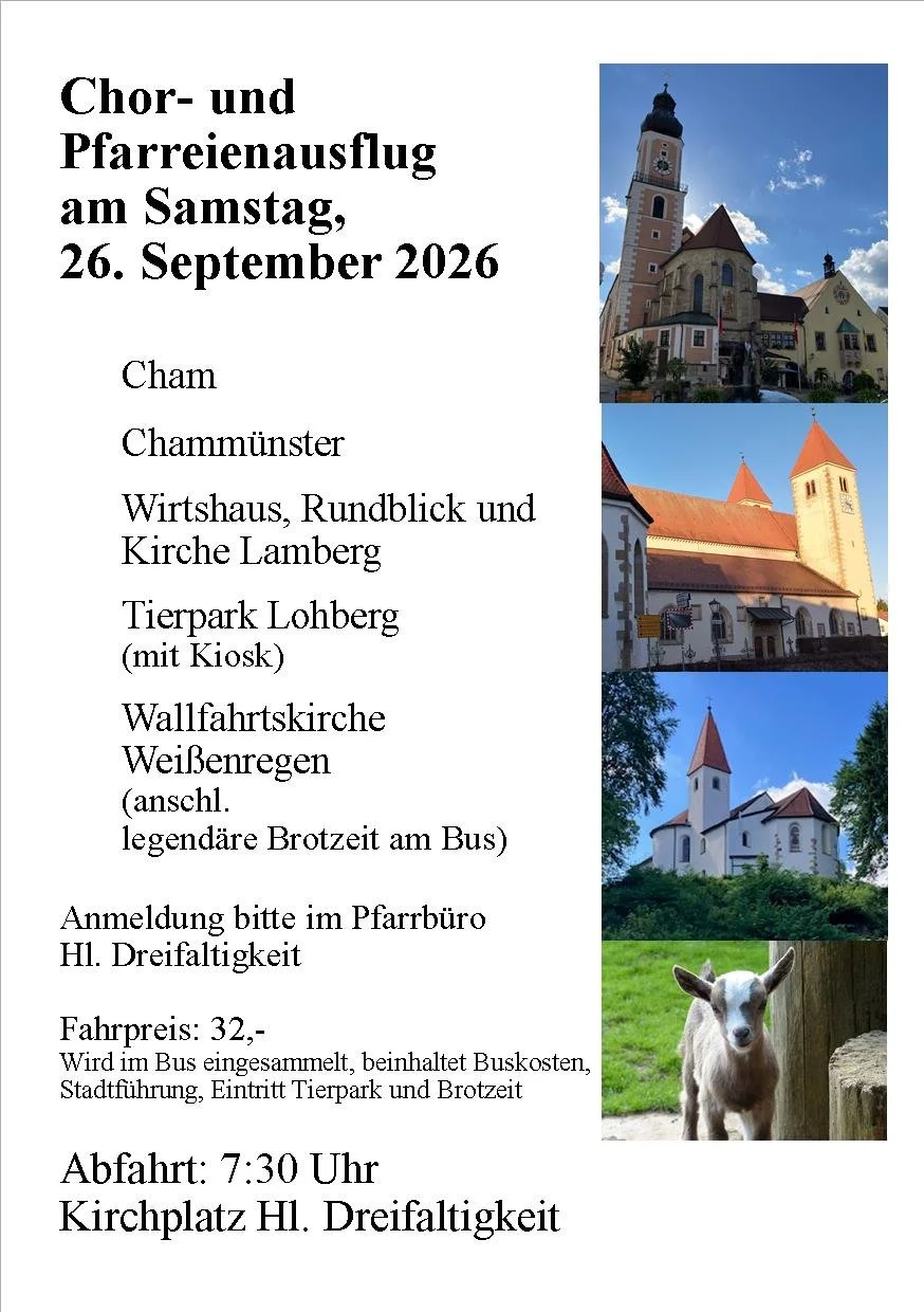 Chor- und Pfarreienausflug nach Cham
