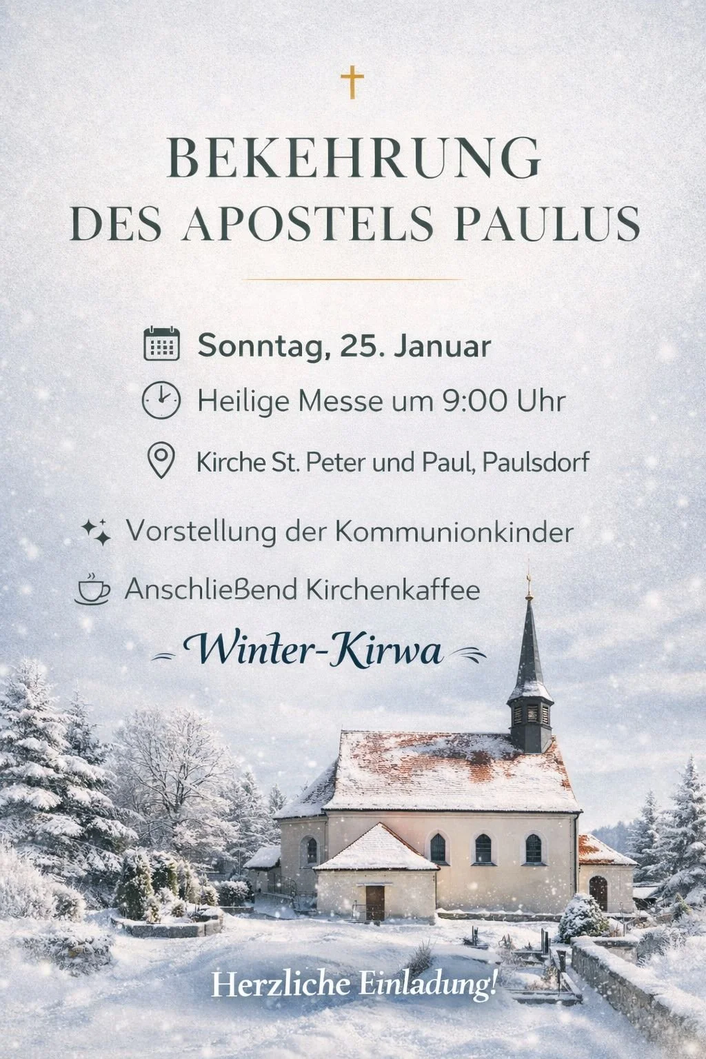 Bekehrung des Apostels Paulus - Winterkirwa