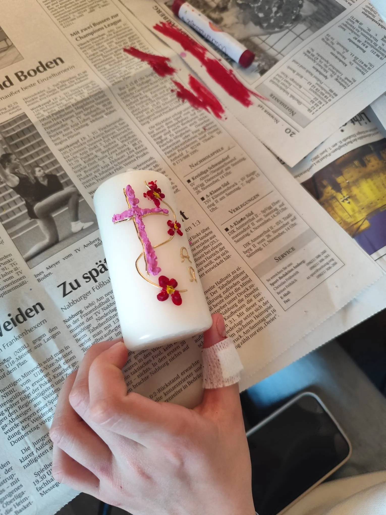 Osterkerzenbasteln in Paulsdorf