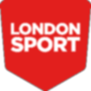 Logo for London Sport in red and white.