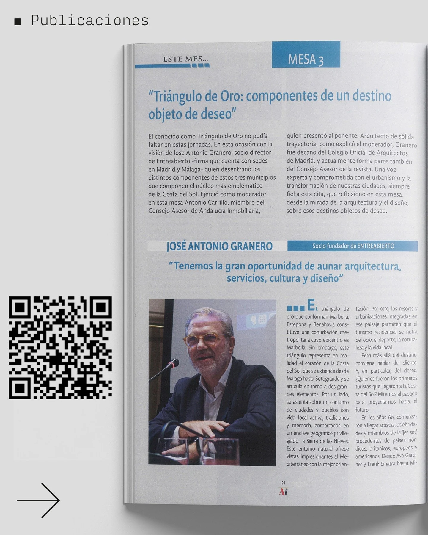 a trav&eacute;s de @jagranero participa como cada a&ntilde;o en la Jornada de Turismo Residencial organizada por la revista Andaluc&iacute;a Inmobiliaria. En esta ocasi&oacute;n hablamos de destino y de deseo desde la arquitectura y el dise&ntilde;o 
