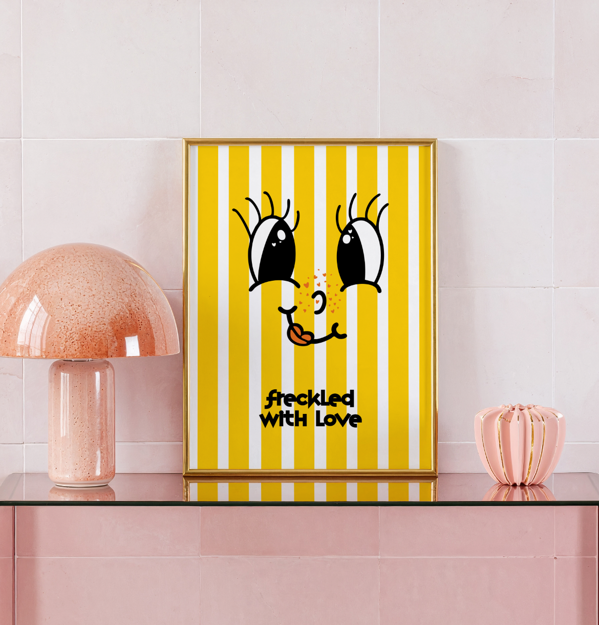 Affiche freckled with love