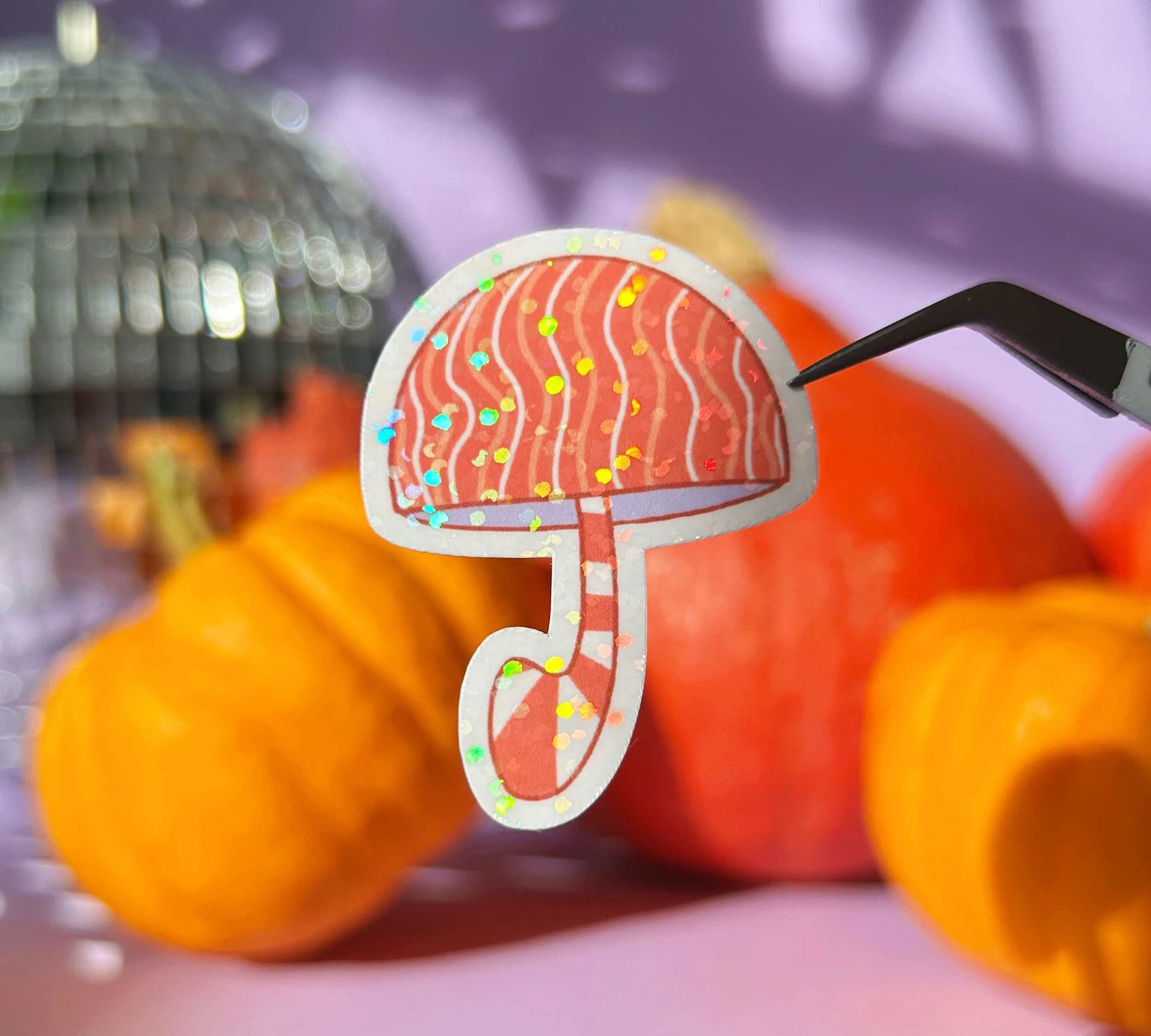 Sticker parapluie 70s