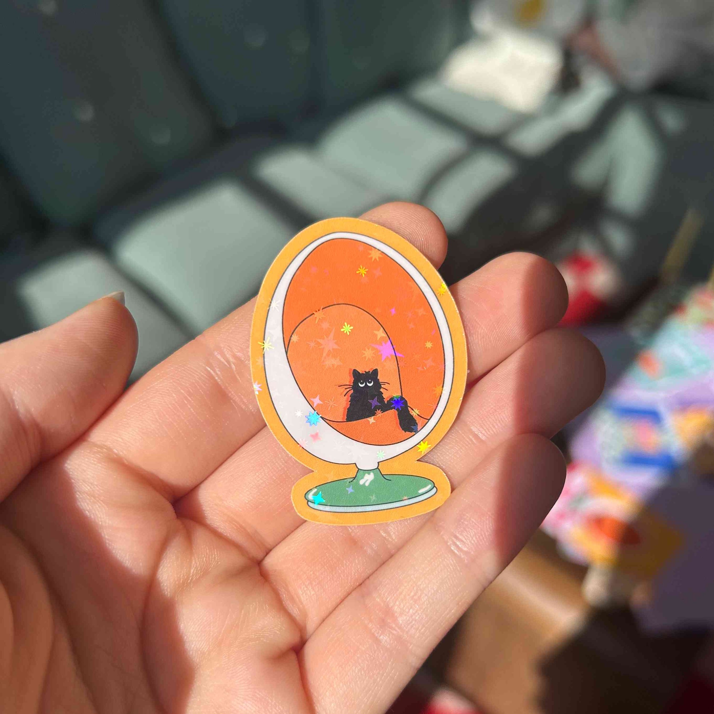 Sticker fauteuil egg