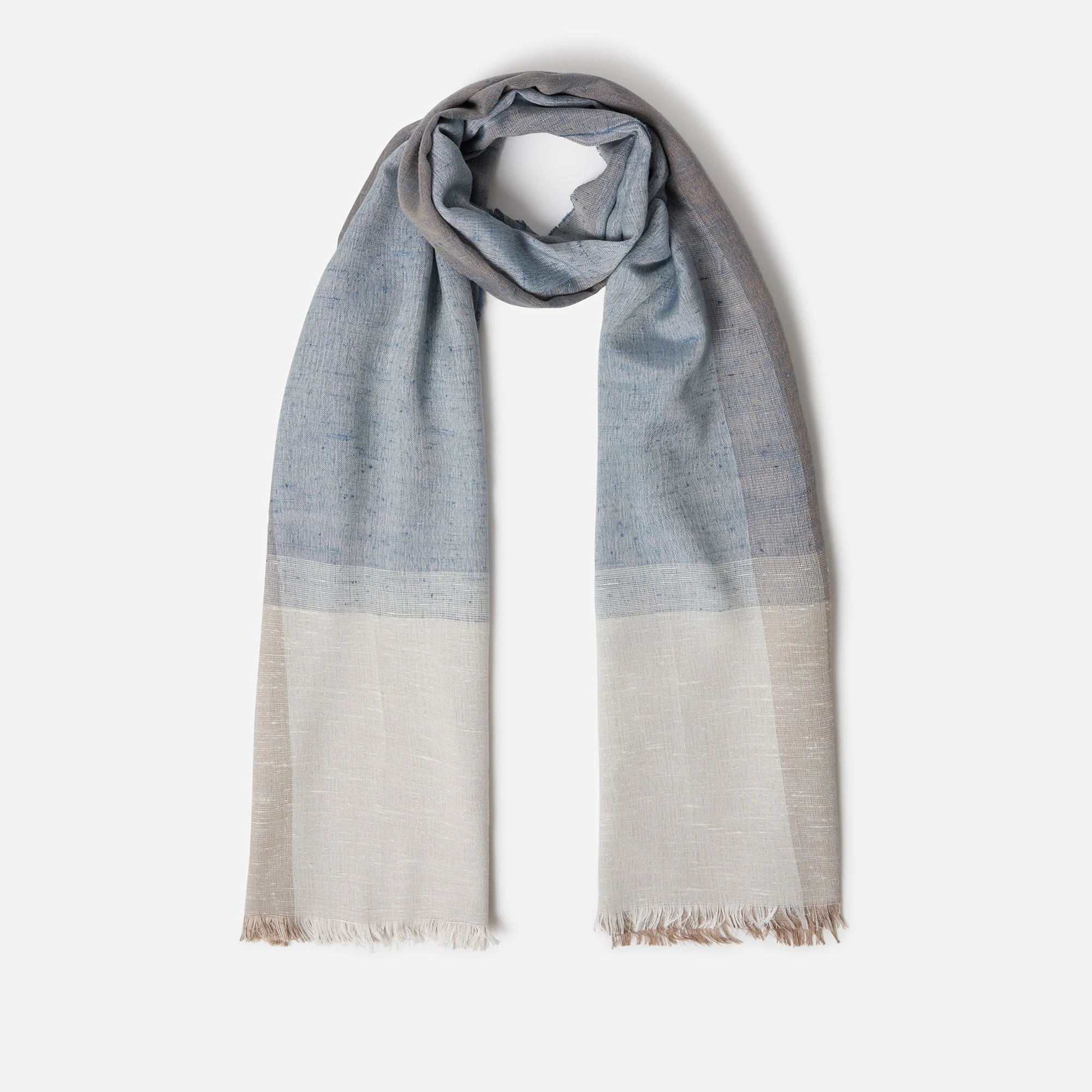 Silk Scarf With Crossed Color - Brett Johnson