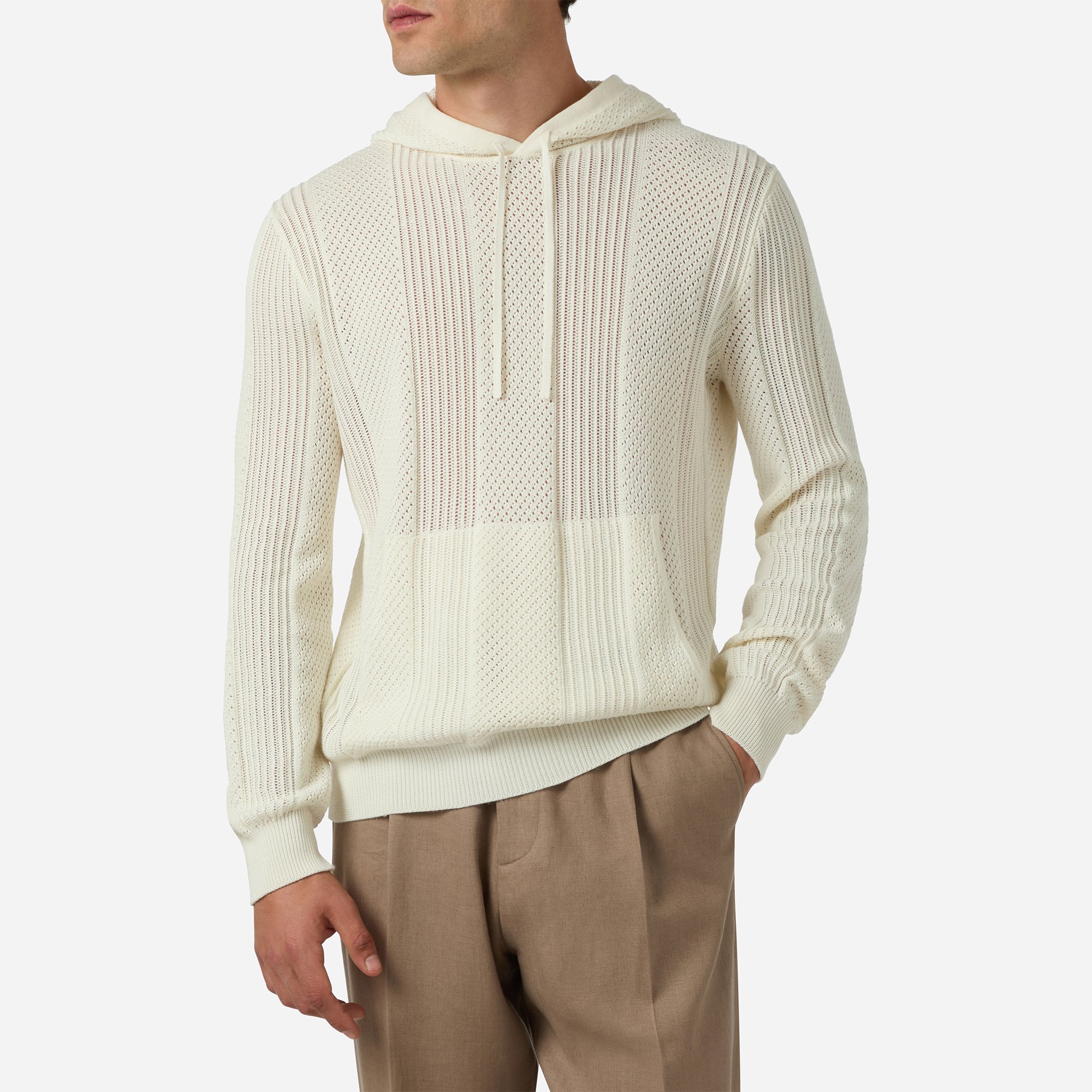 Cotton Silk Fancy Long Sleeves Hoodie - Brett Johnson