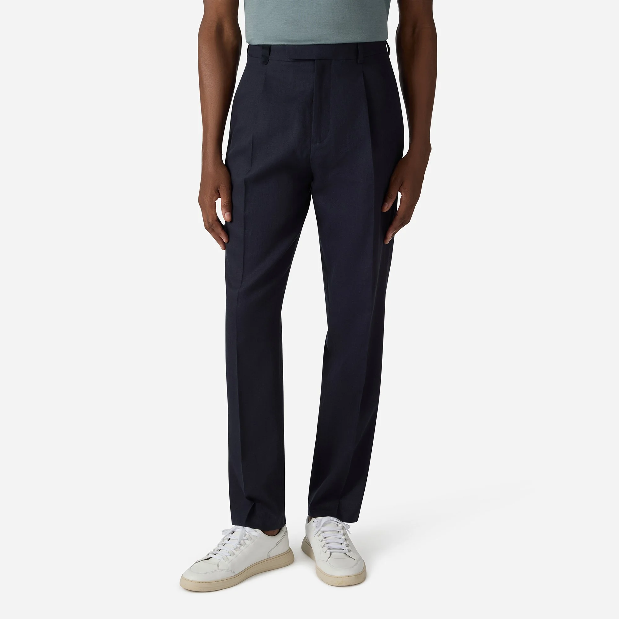 Linen One Pleat Pants - Brett Johnson