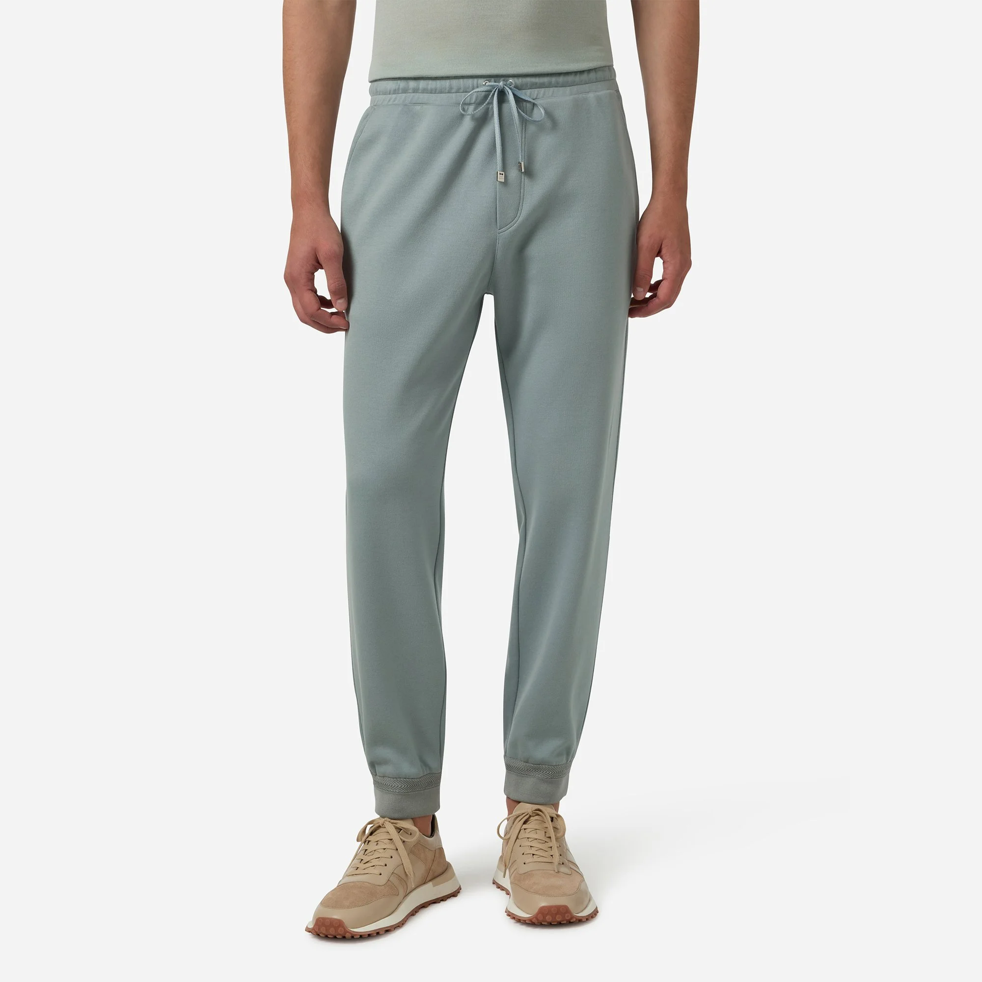 Cotton Silk Jogger Pants With Cuff - Brett Johnson