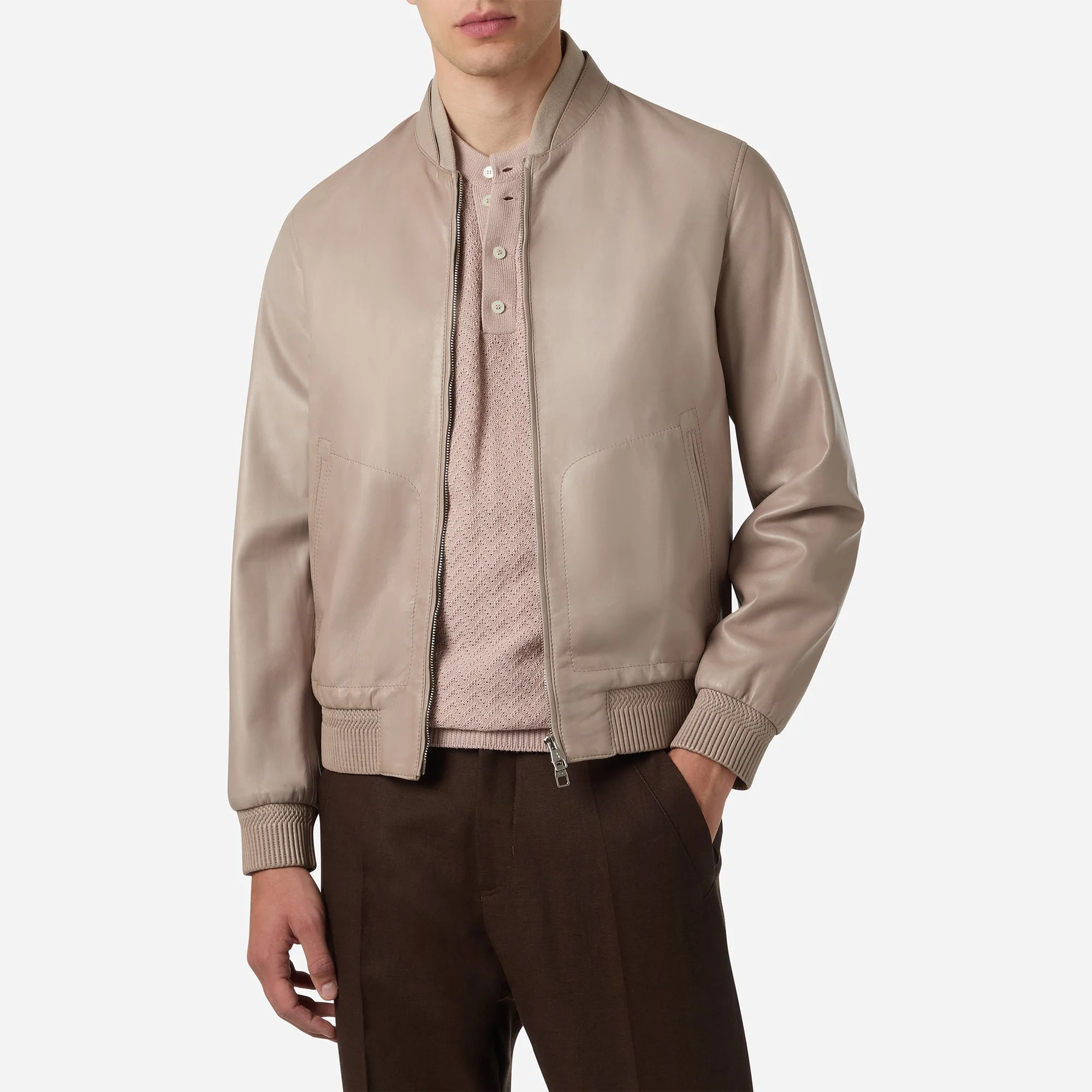 Leather Varsity Bomber - Brett Johnson