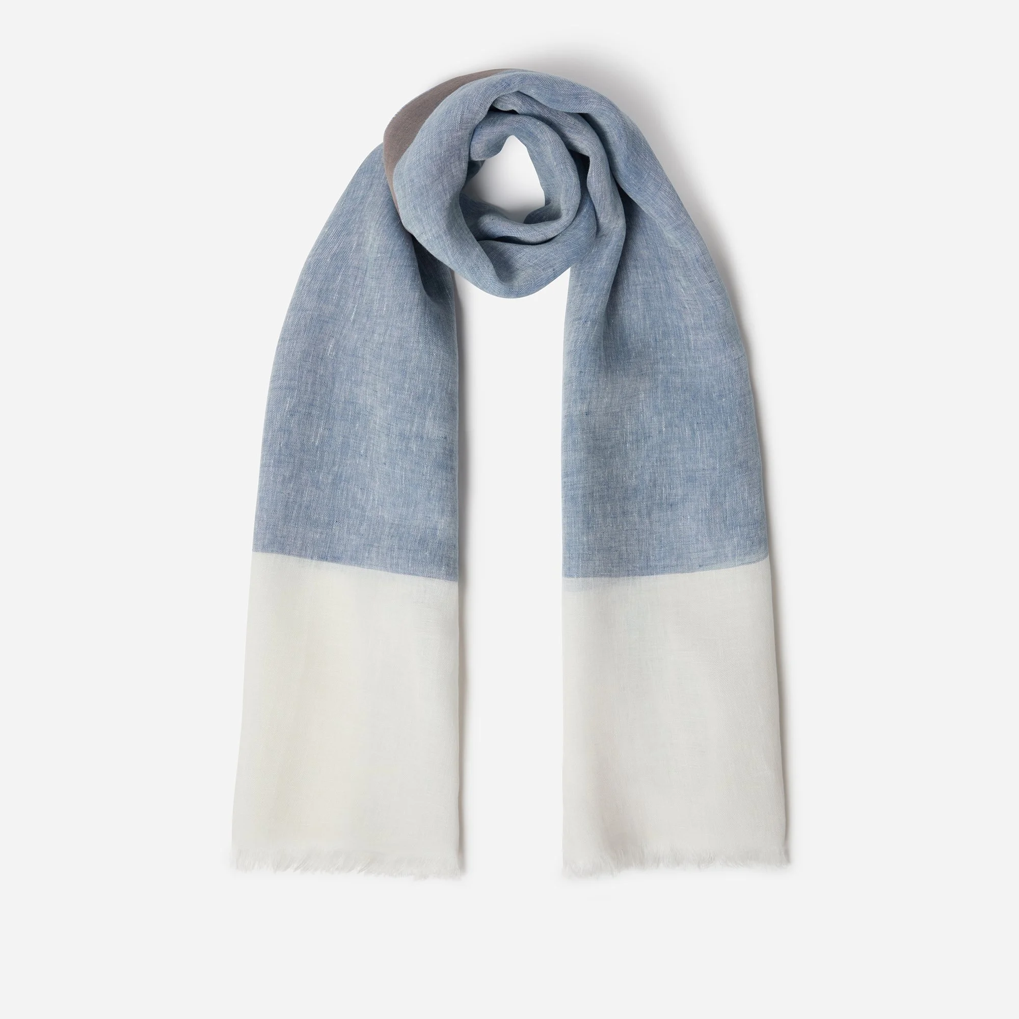 Linen Scarf With Contrast Edge - Brett Johnson