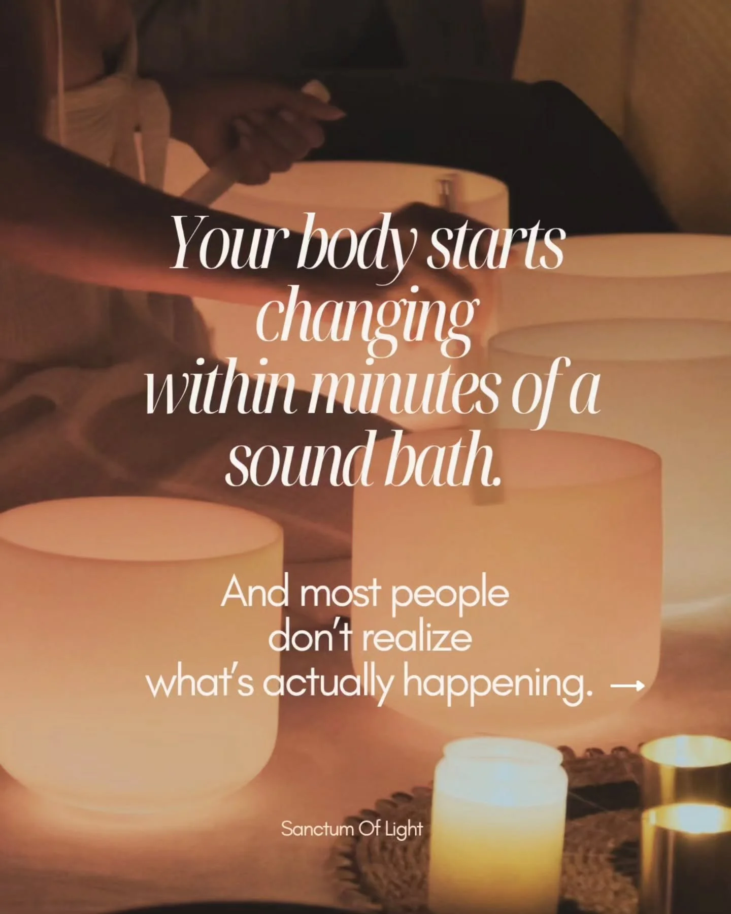 Research shows sound meditation can lower your heart rate and reduce stress,  helping your nervous system shift into your body&rsquo;s natural rest state.💆&zwj;♀️

But what many people don&rsquo;t realize is that your body often moves through phases