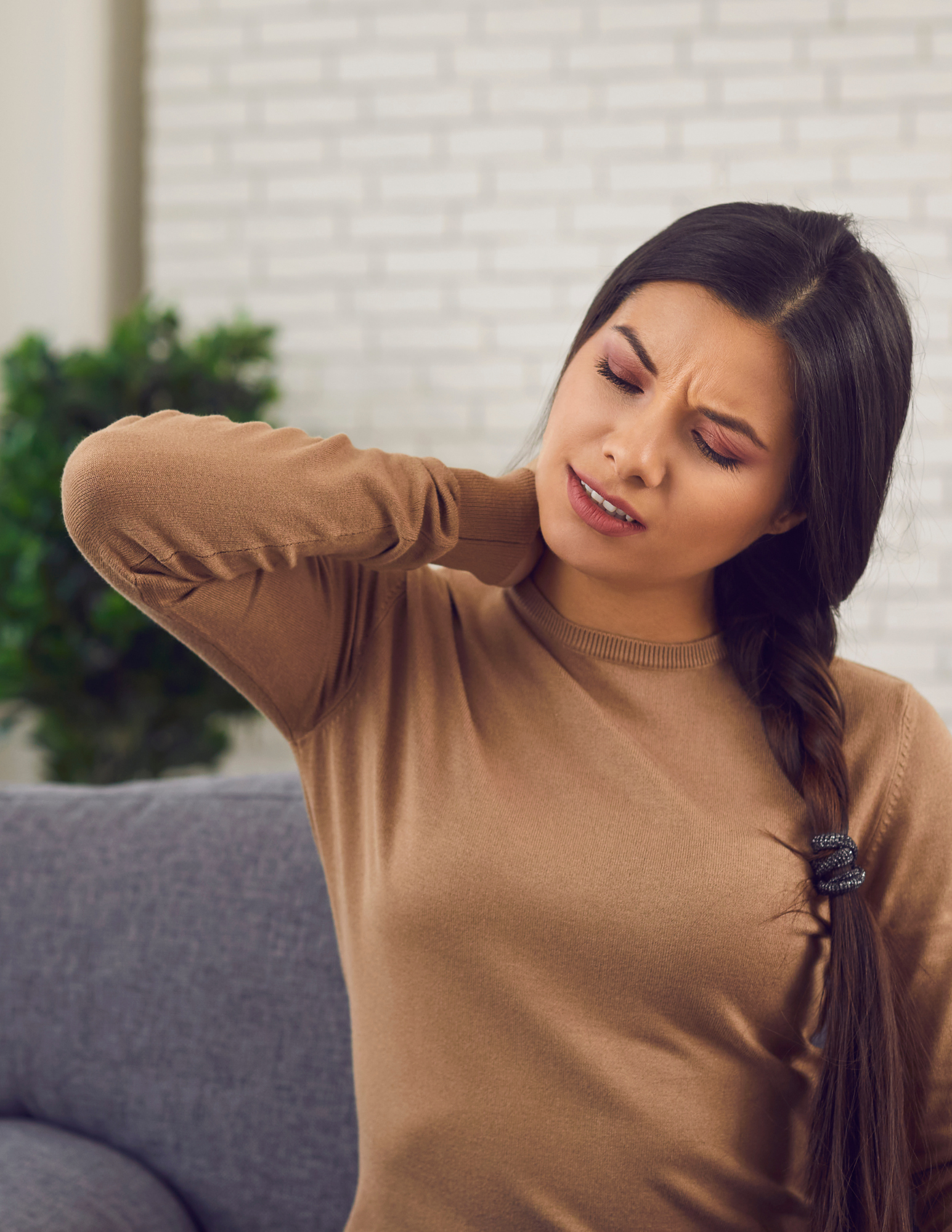 Pain in muscle relieved by massage