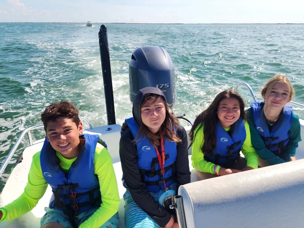 Tampa Bay Watch Summer Camp on Boat