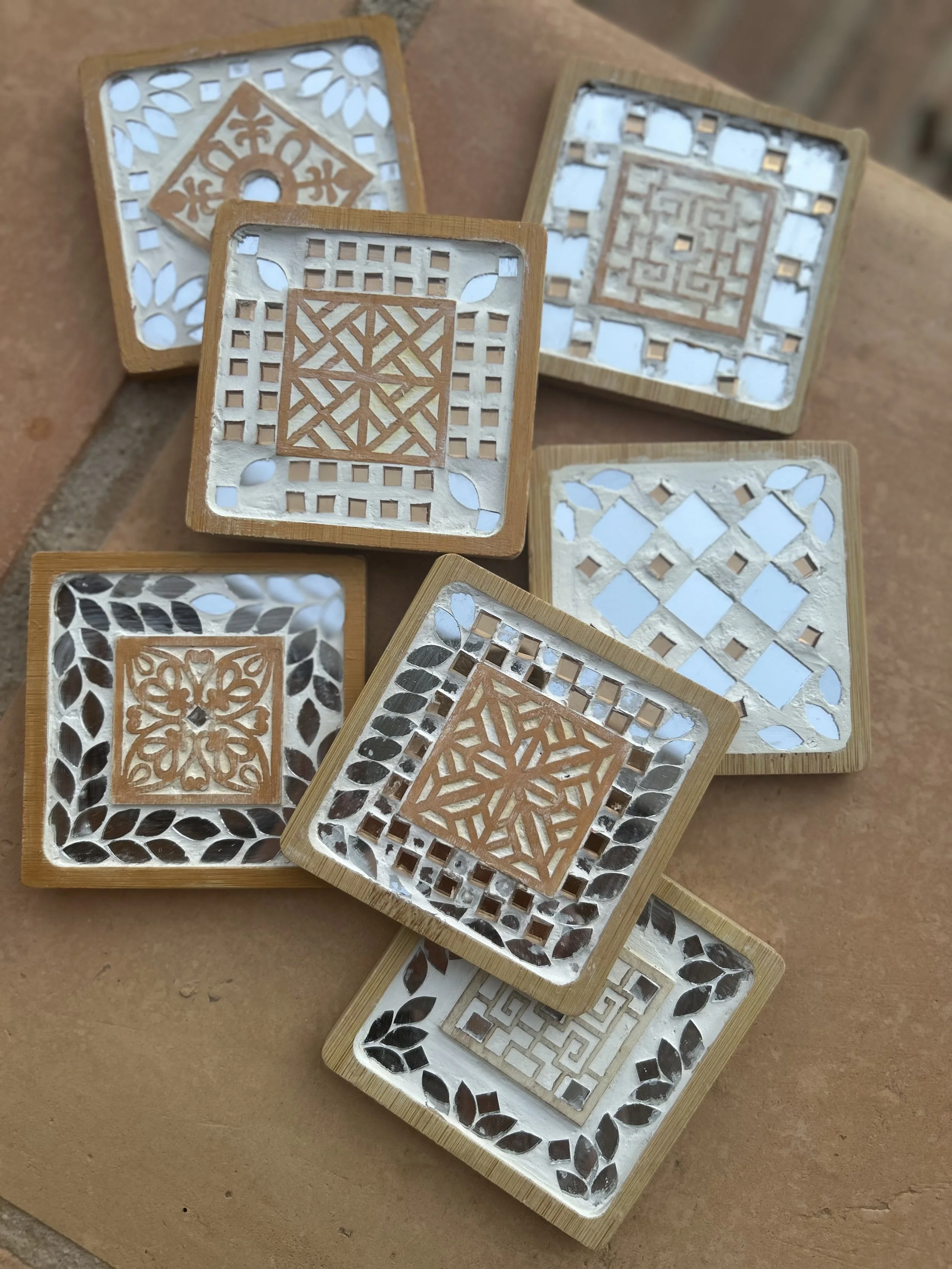 Mother & Daughter - Mirror Mosaics Workshop
