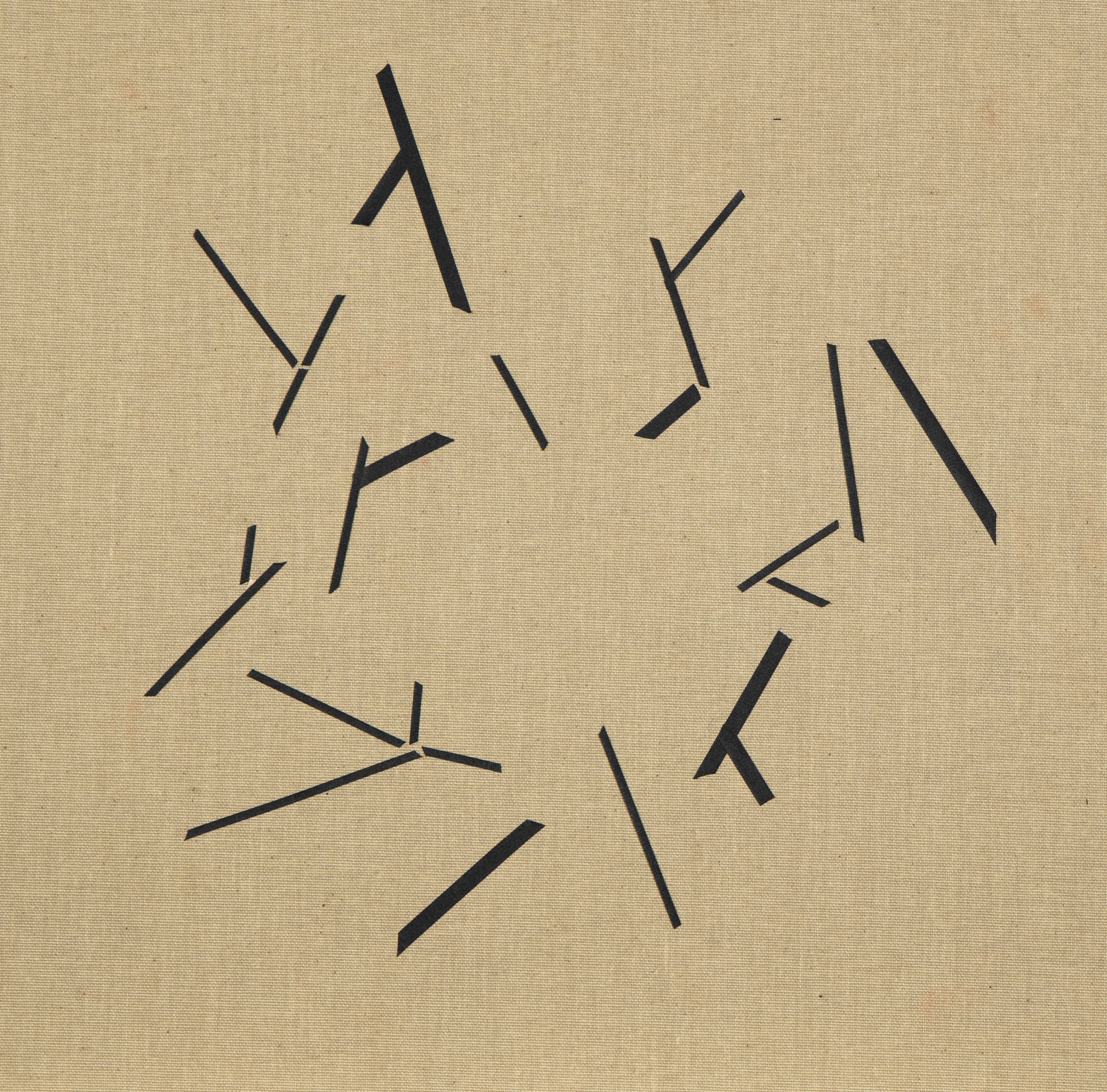 T11, Tape + Acrylic, Canvas Board, 40x40cm 