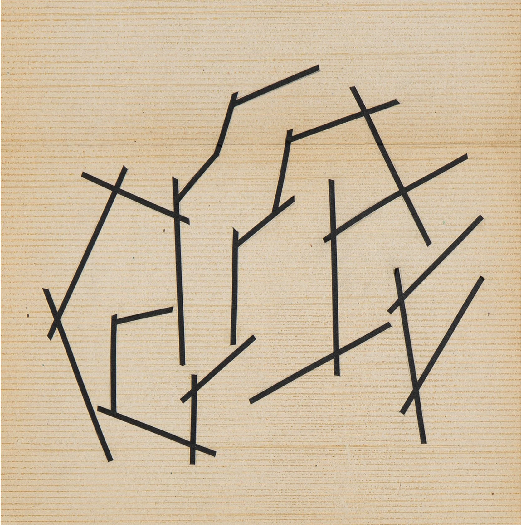 T13, Tape, Canvas Board, 40x40cm 