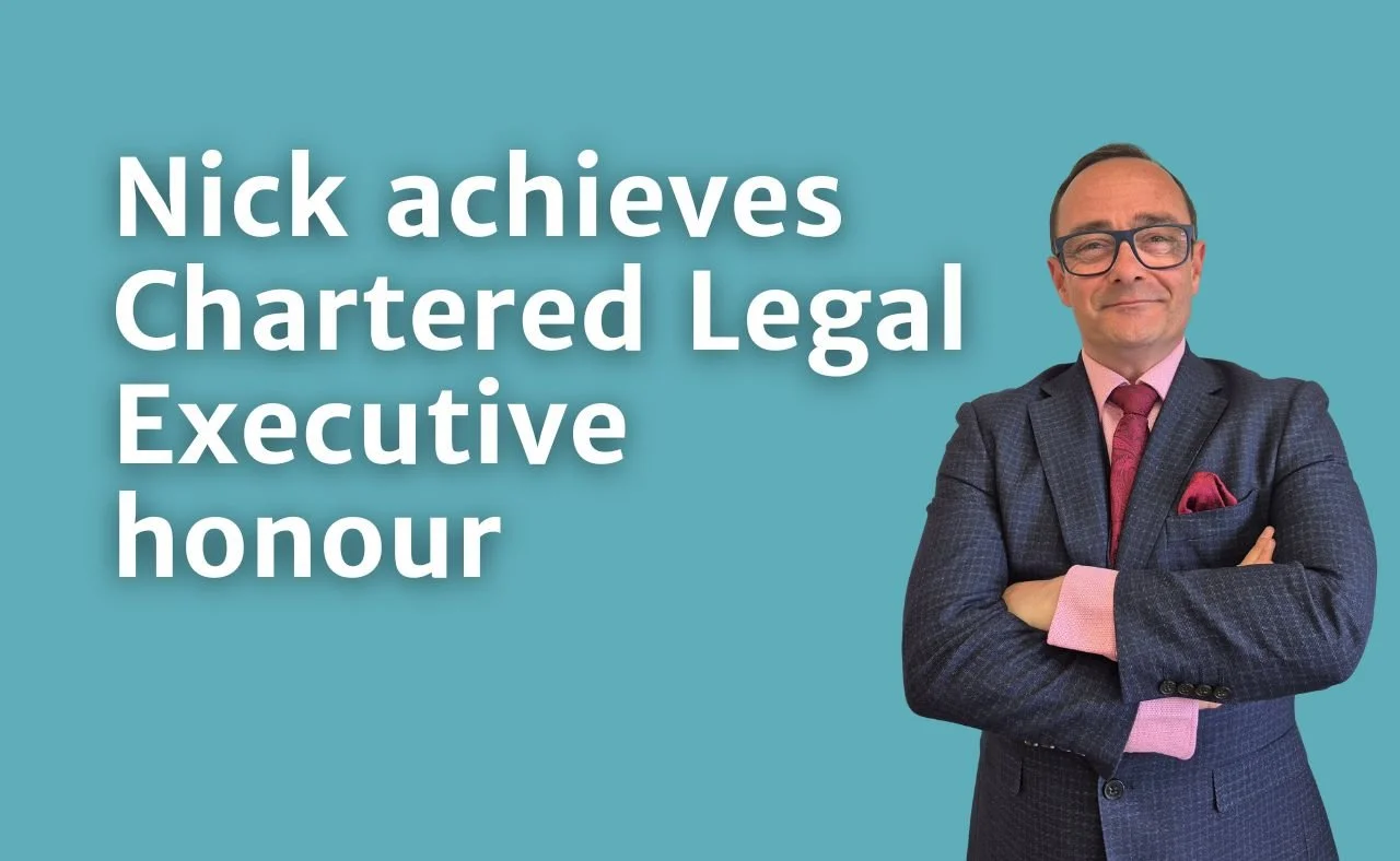 Litigation expertise recognised as Nick Northrop earns Chartered Legal Executive status