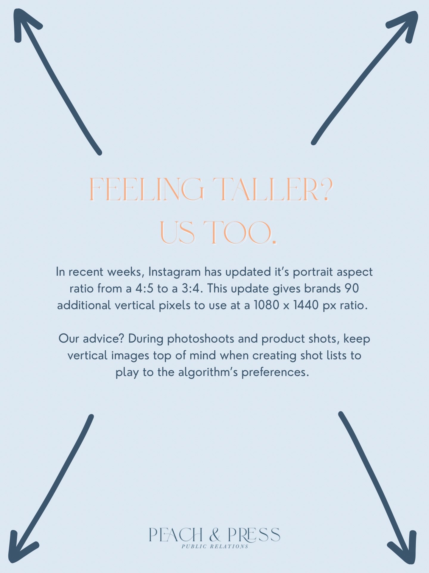 The only thing constant in social media? Change. 📱

Even a tiny 90-pixel update can shift the way content performs, so it&rsquo;s always good to stay ahead of the curve.

Want to keep up with the latest? Give us a follow and stay in the know 🍑

#so