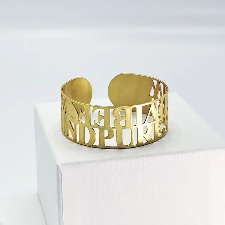 Armband Unspoken / 2 Rijen woorden / Medium