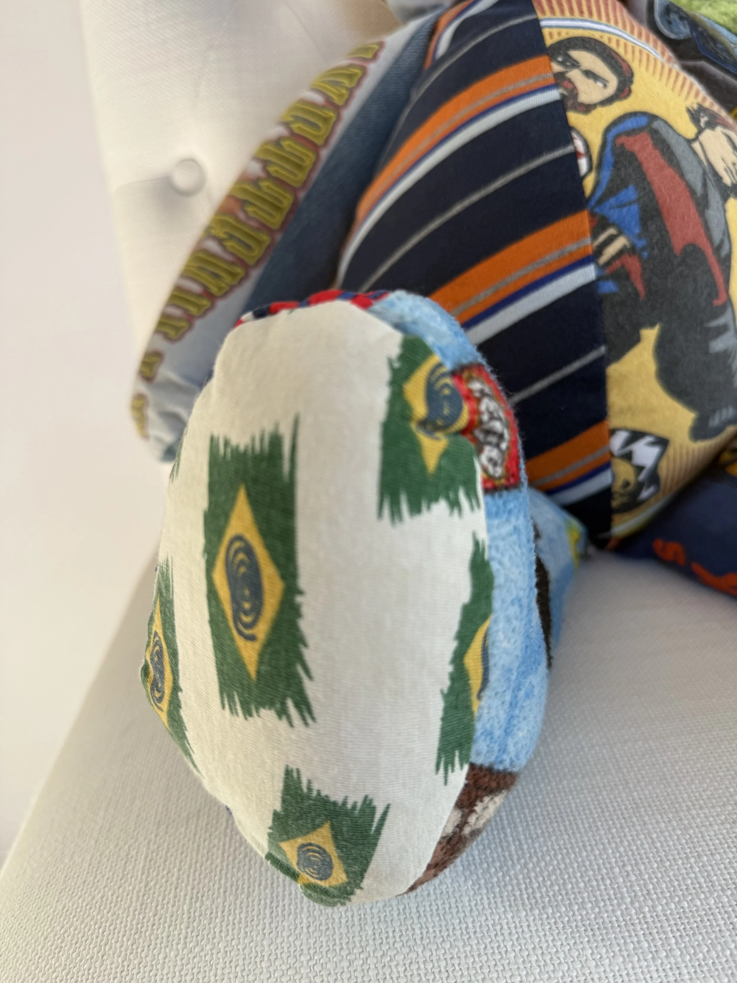 Local CT quilter Barb Patrick Design creates handmade fabric memory teddy bears.