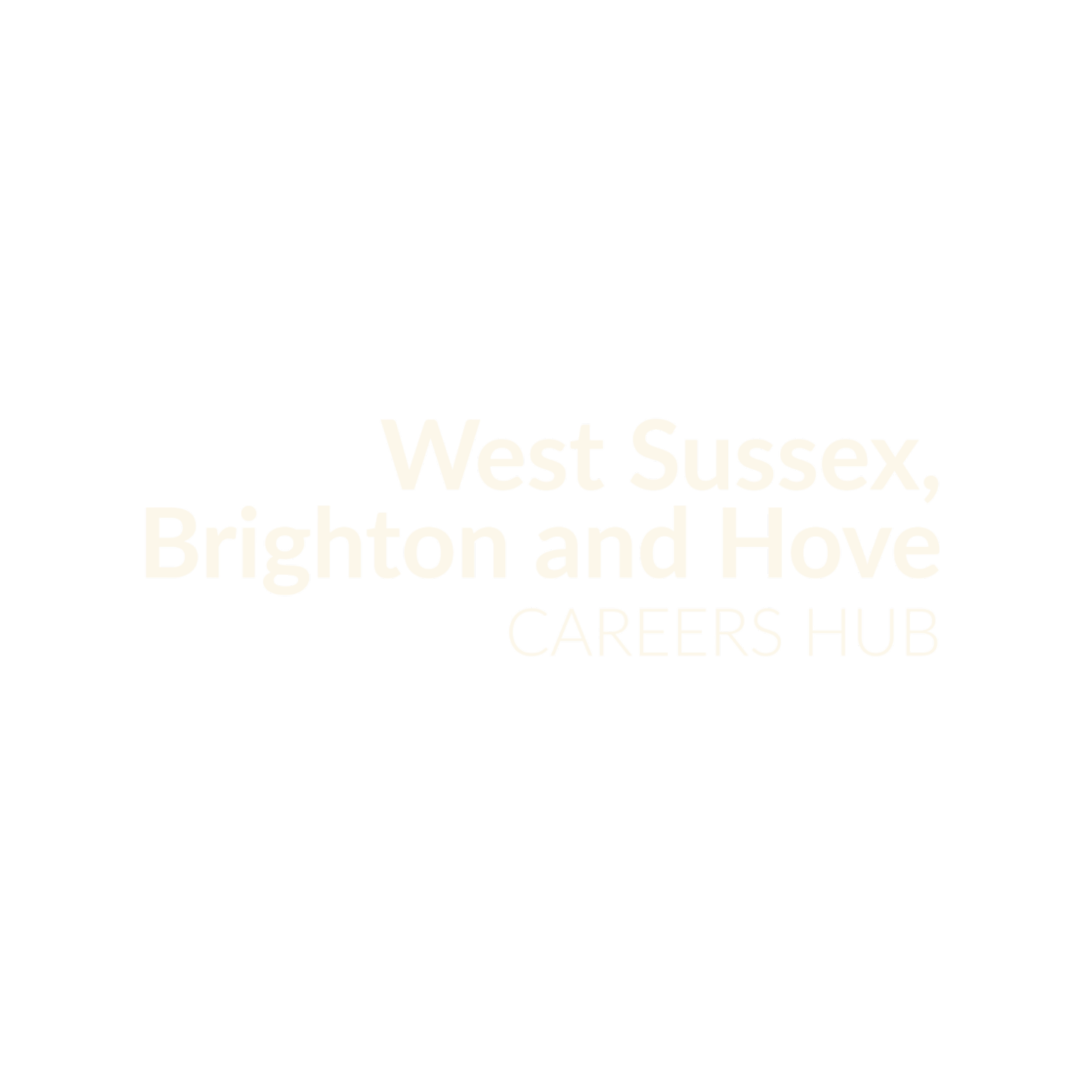 Text stating West Sussex, Brighton and Hove Careers Hub on a black background.