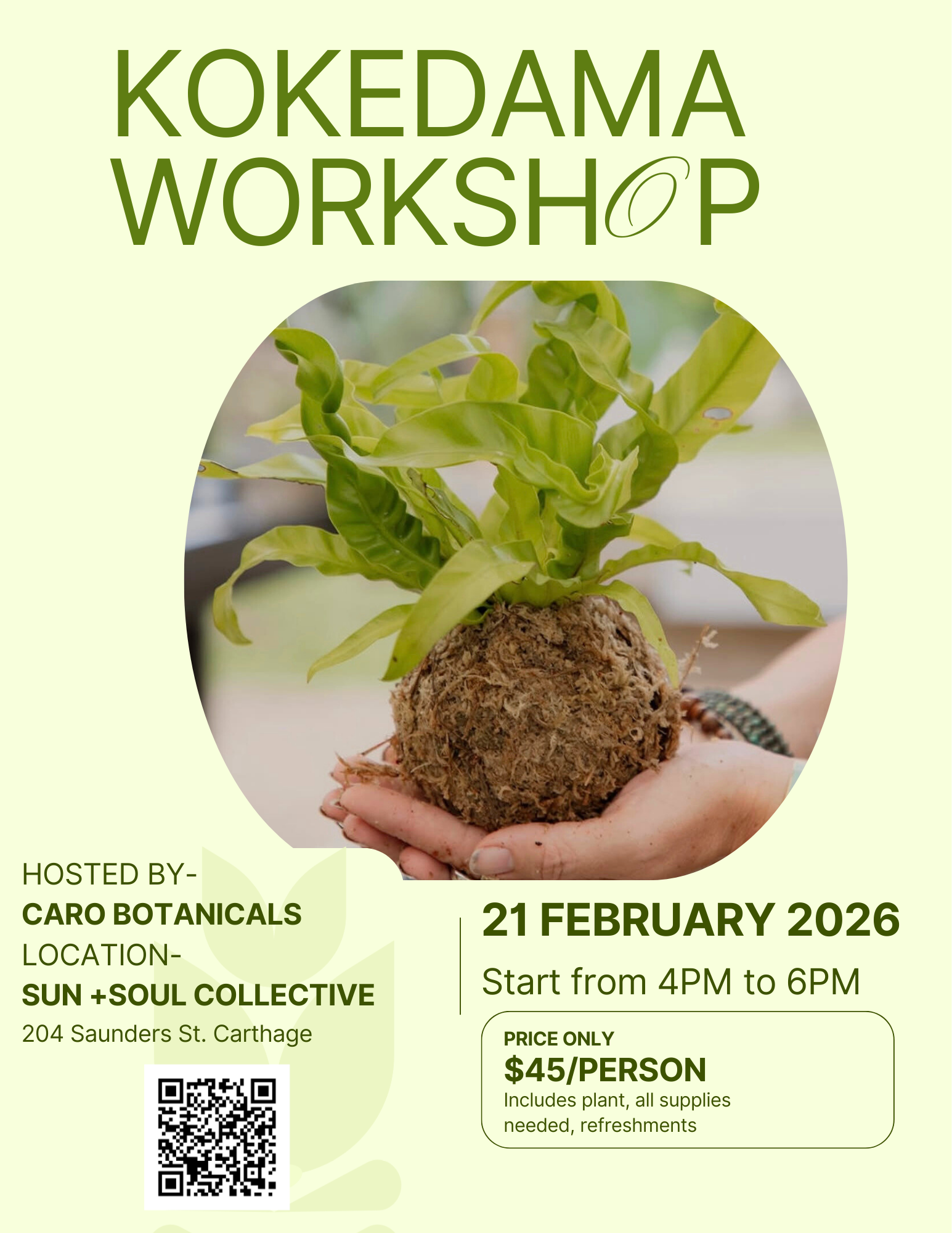 Kokedama Workshop