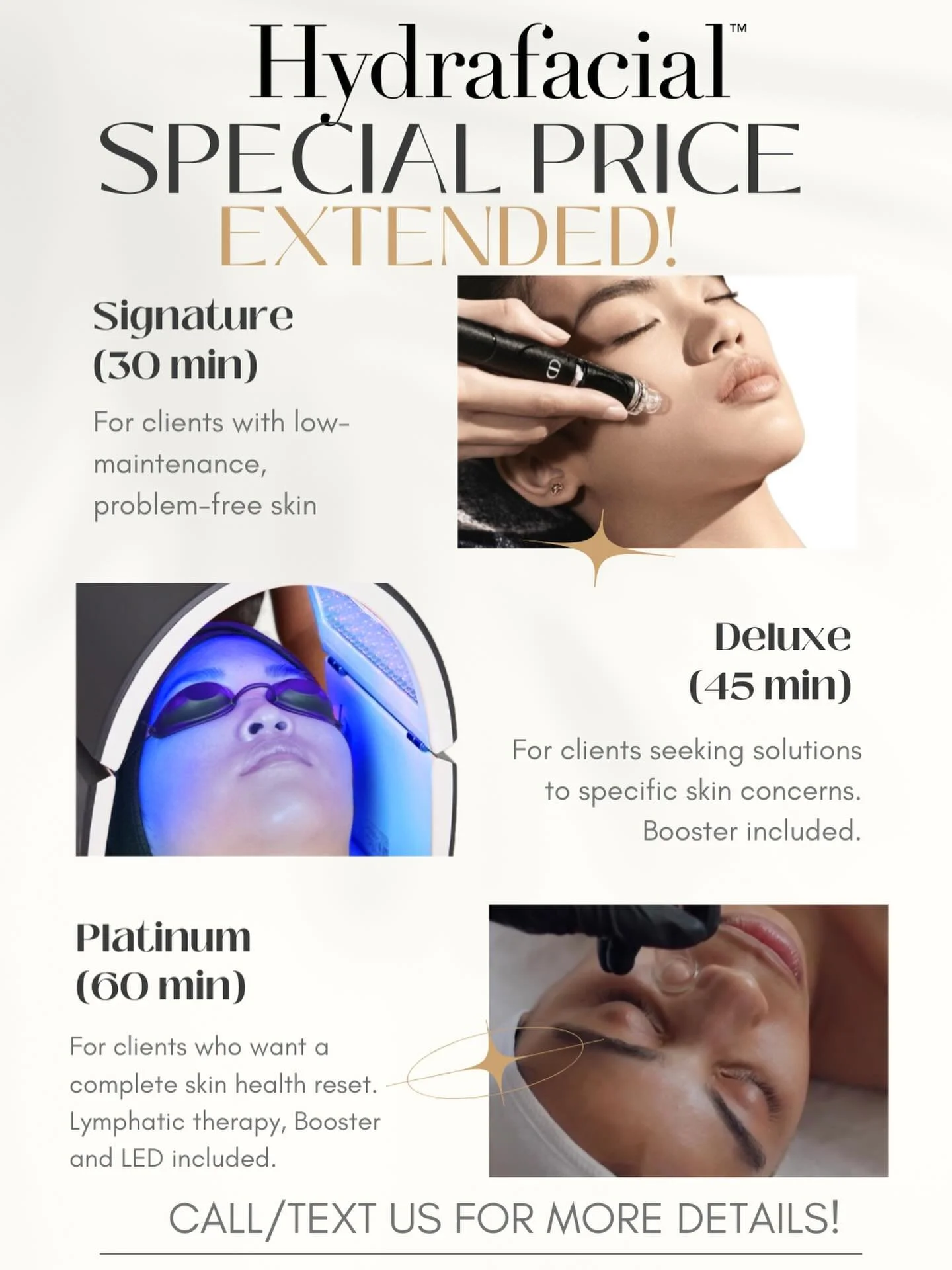 Special Price Still Available ✨
Let&rsquo;s create deeply hydrated skin to fight dryness 🤍

#newportbeach #oc #orangecounty #hydrafacial