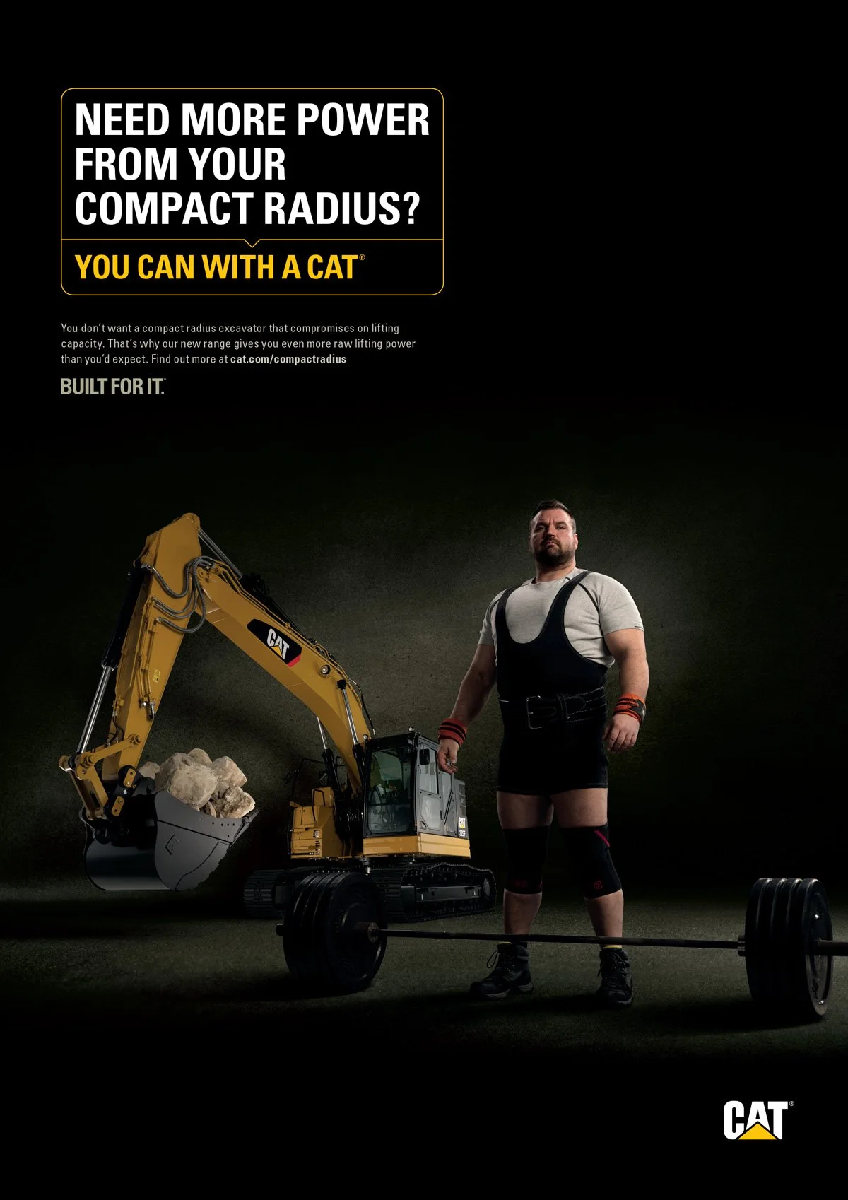 Cat compact radius with power lifter