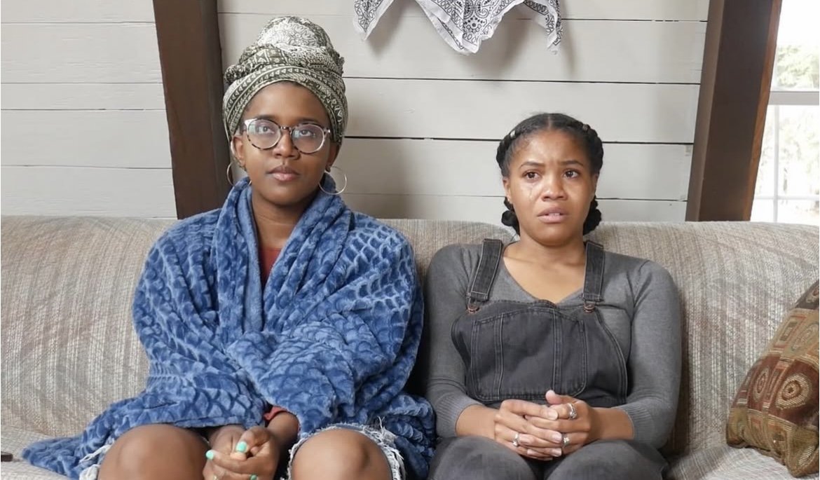 Actors Camille Simone Thomas and Sinclair Daniel, GIIIIIIRLS TRIIIIIIP (The Makers' Ensemble, 2021)