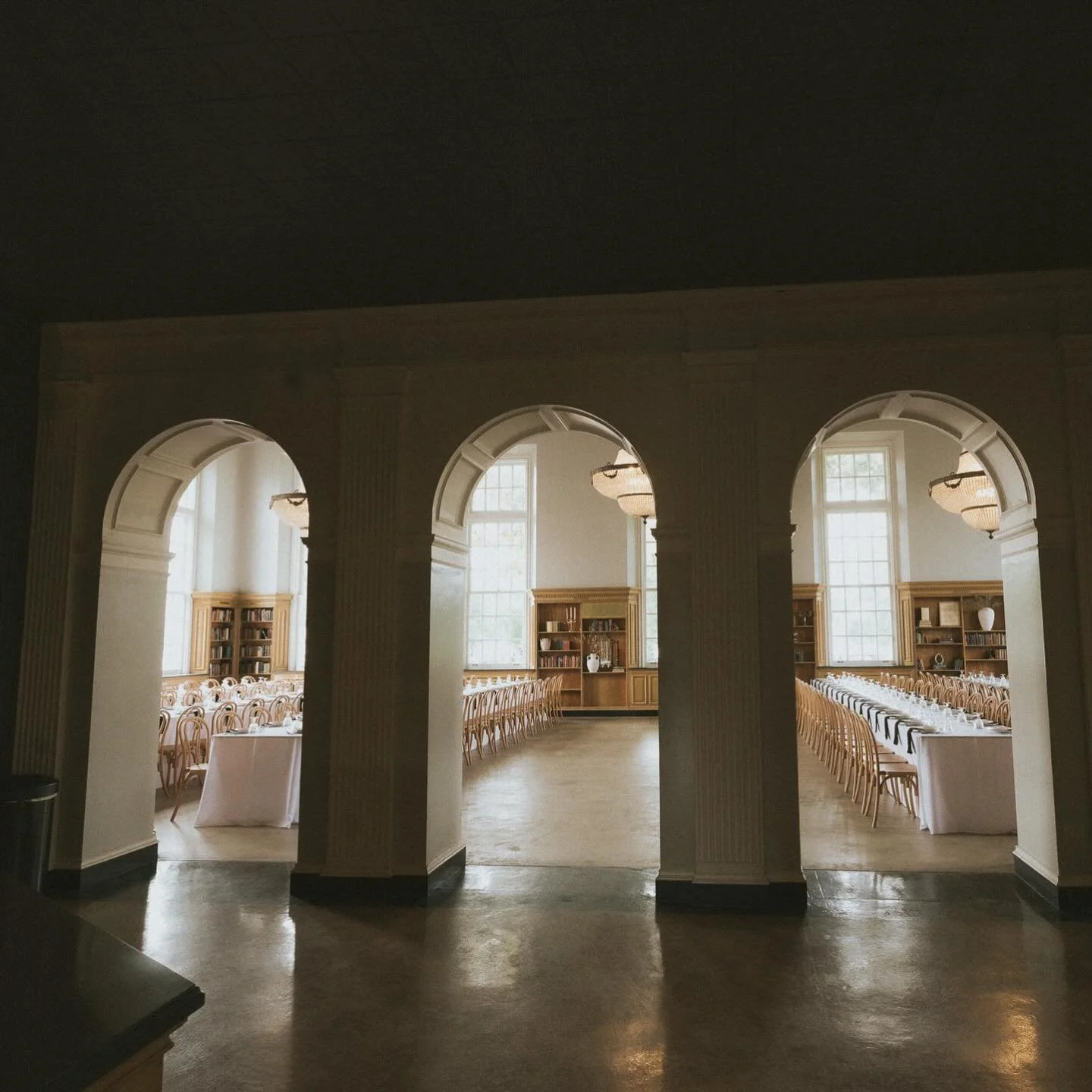 One of my favorite views in the building. There&rsquo;s something about standing here, looking through these arches, and imagining all the moments that fill this room 

Photo: @rachaelmarie_itsme
