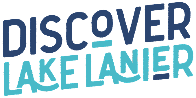 Discover Lake Lanier - logo in blue