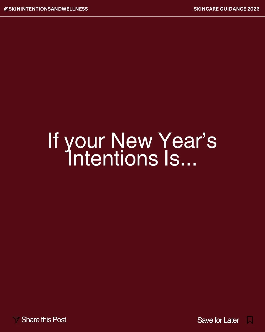 New year, new skincare goals, but this time, let&rsquo;s make sure they are intentional. 

Every January, I hear the same resolutions: &ldquo;I want to fade my dark spots,&rdquo; &ldquo;I want to smooth out my lines,&rdquo; &ldquo;I want my skin to f