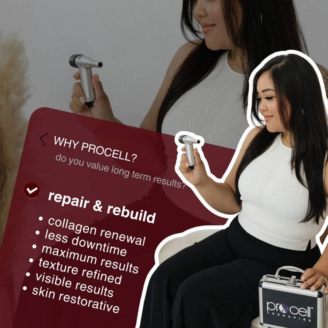 Procell Therapies is for the client who is ready for real, visible skin correction

This treatment works beneath the surface, where real skin change happens

This advanced microchanneling treatment stimulates your skin&rsquo;s natural healing respons