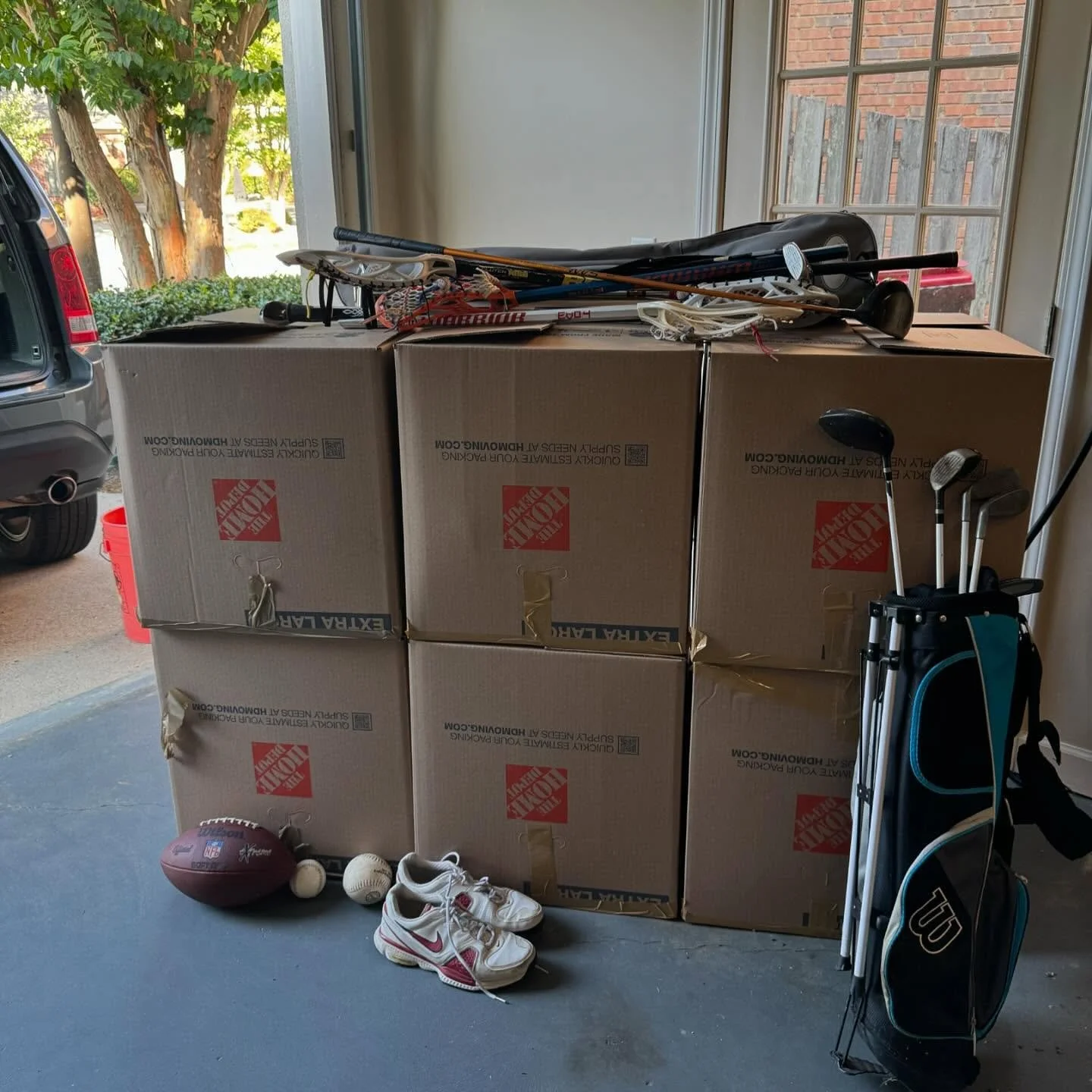 After some more drives during late summer and early in the school year, we have 6️⃣+ more boxes of equipment to donate‼️ Thank you to everyone who donated ⚾️🥎🎾⚽️🏈