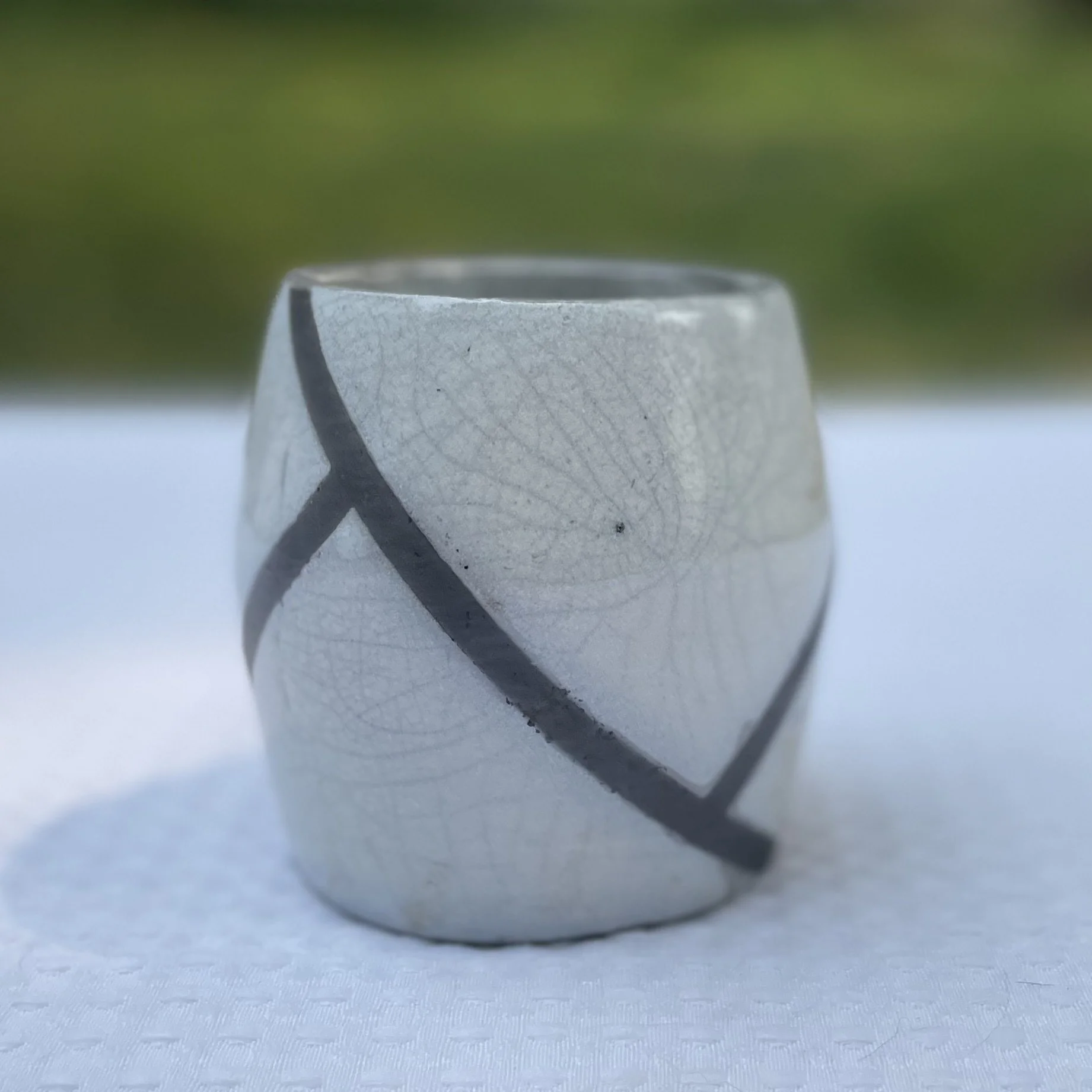 Geometric Crackle Cup