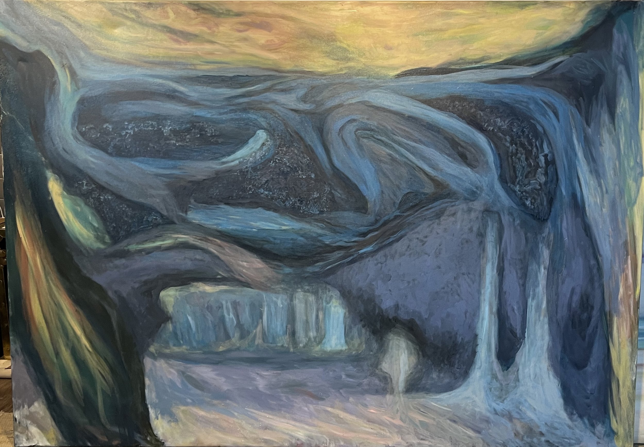 Beneath Western Brook Pond (48" x 68")