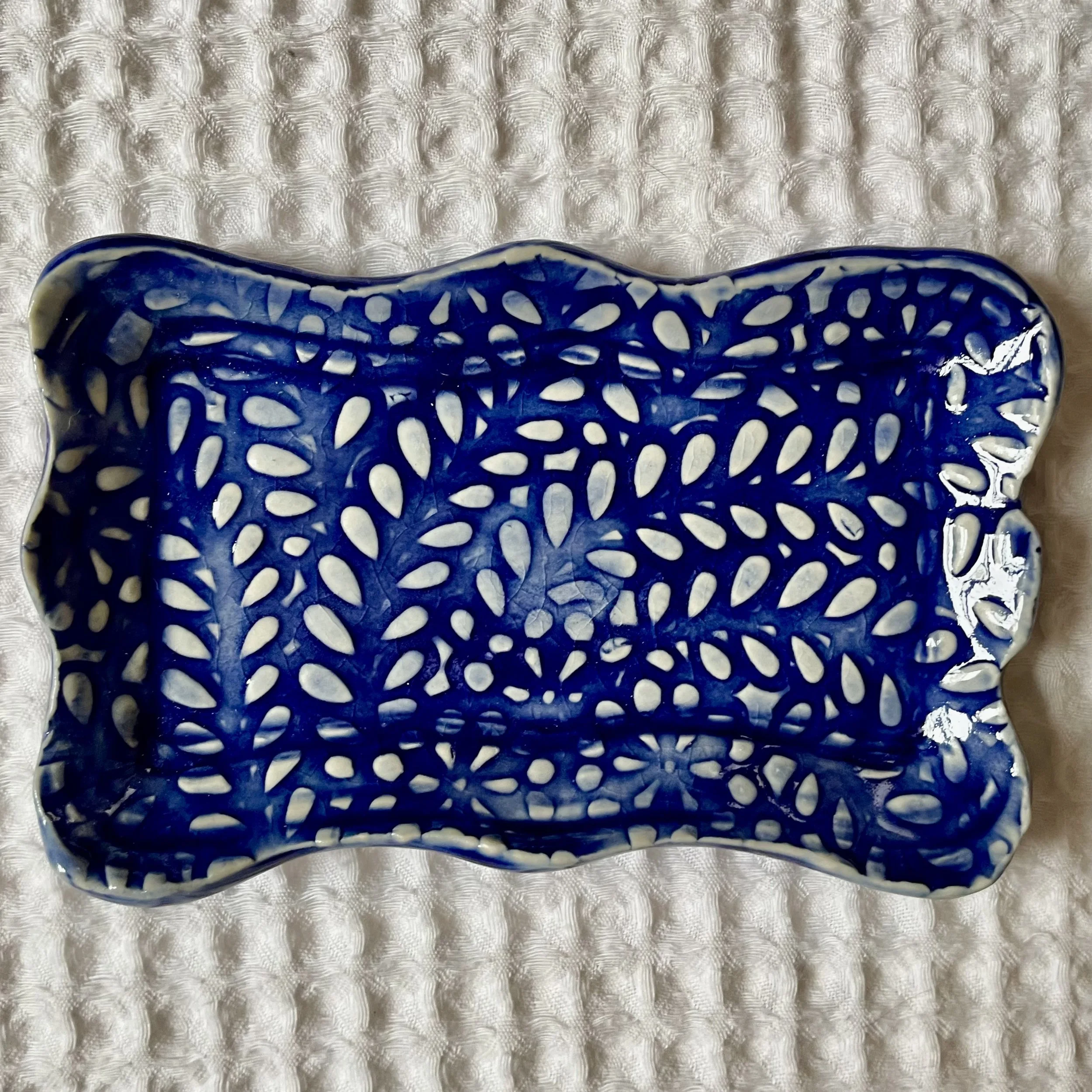 Mini Cobalt Leaves