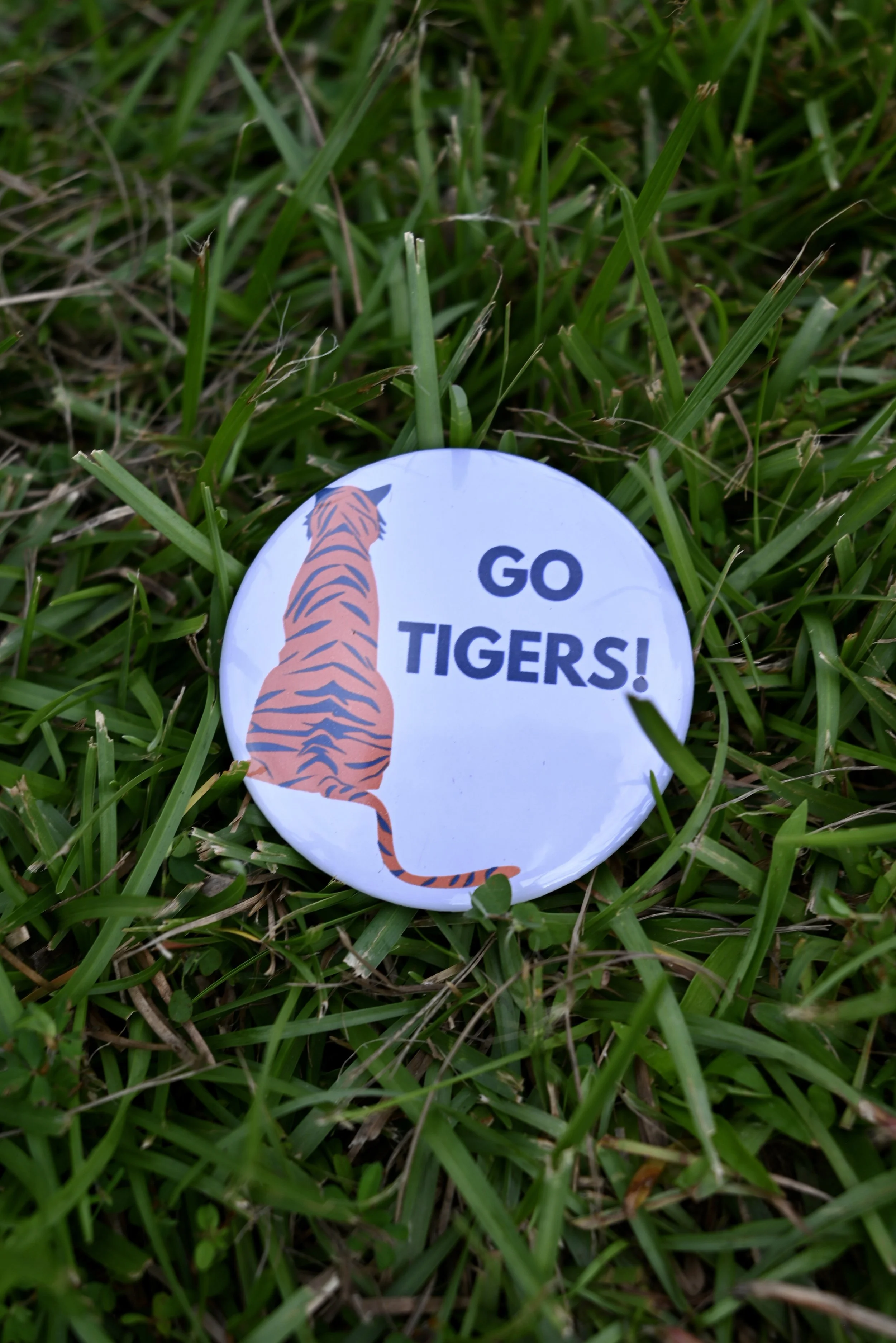 Auburn Tiger Button