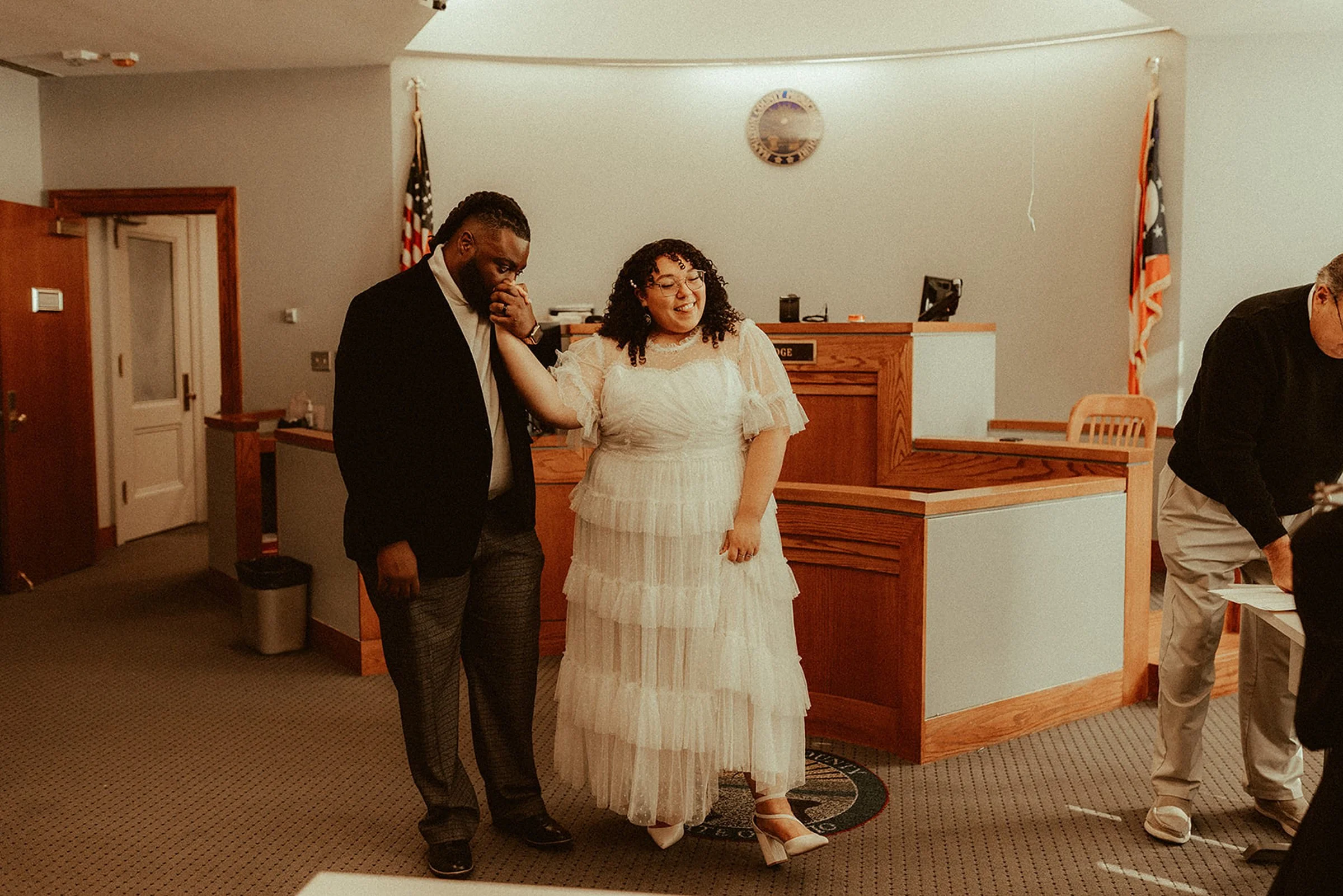 Cincinnati Courthouse Elopement With a City Adventure | Skya + Brenton