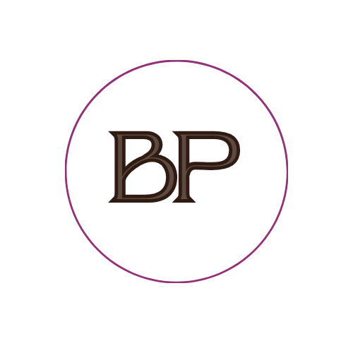 A logo with the letters 'BP' inside a purple circle on a white background.