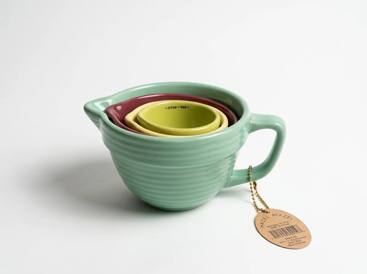 Stoneware measuring cups