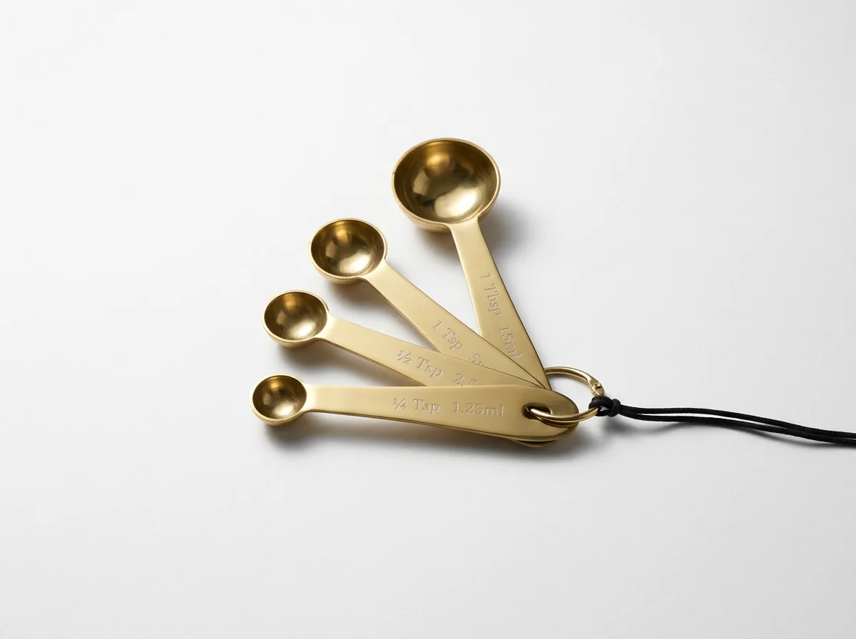 Gold Measuring Spoons Set/4