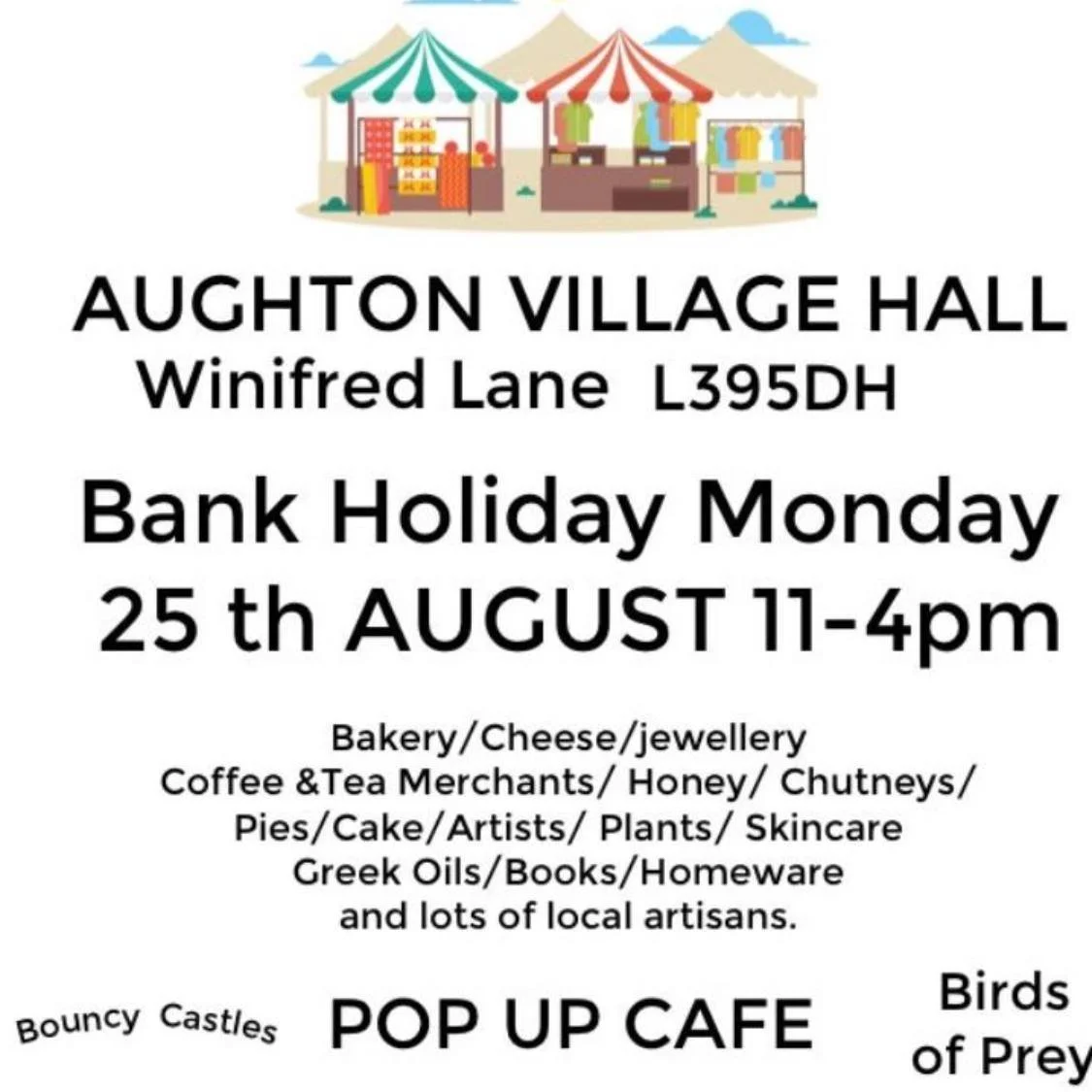 β¨ We are back at Aughton Village Hall this Bank Holiday Monday, 25th August
(11am–4pm) π
amazing Birds of Prey π¦π¦
on display!
Come along for a great family day out π
#UniqueGifts #artisan #SupportLocalMakers #SupportLocal #FamilyMarket